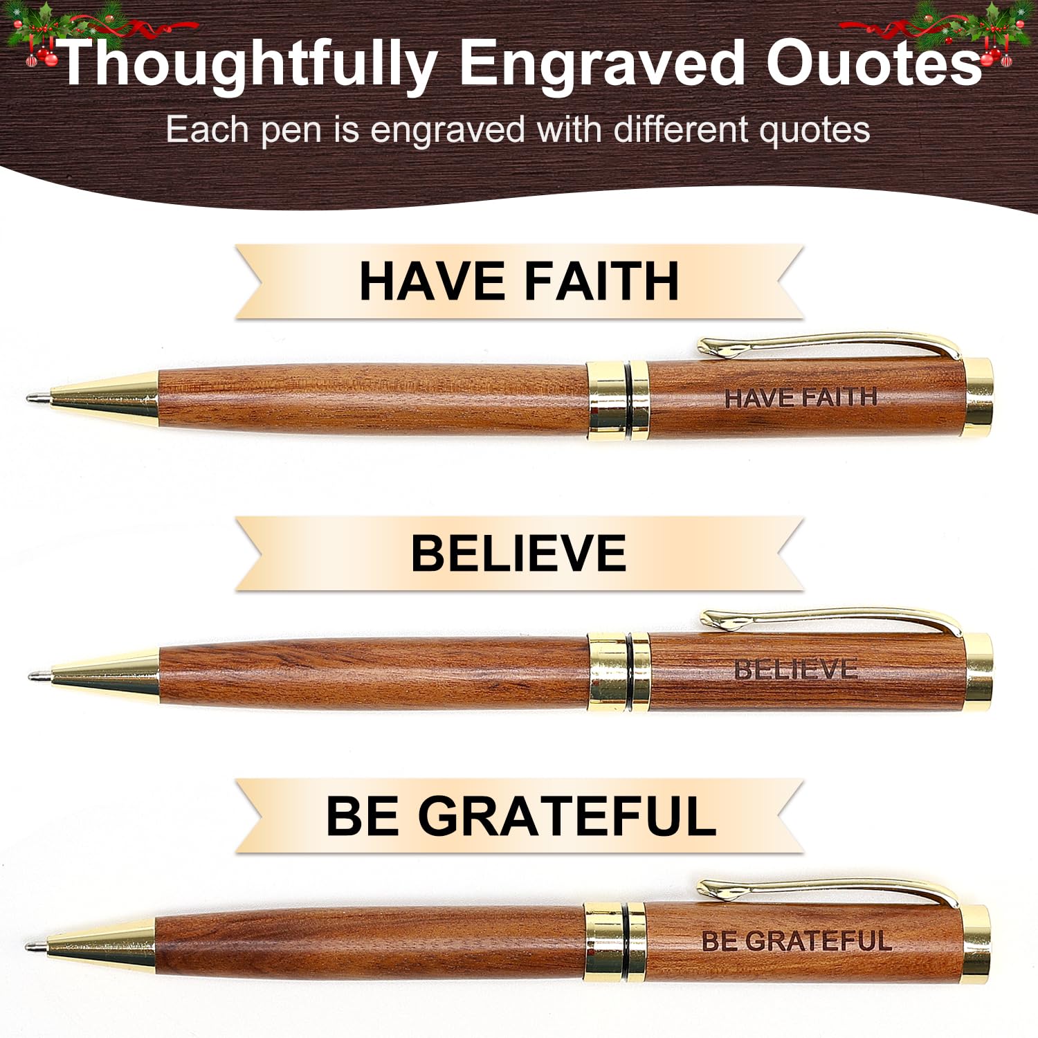 Christian Gifts for Women Men Pen Set Faith Based Spiritual Religious Gift