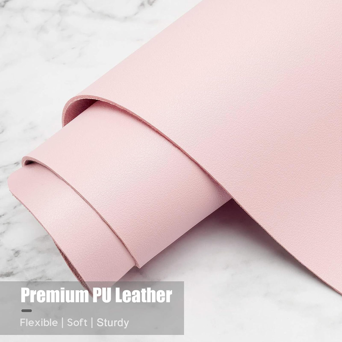 Hsurbtra Desk Pad, 35.5" x 17" PU Leather Desk Mat, XXL Extended Mouse Pad, Waterproof Desktop