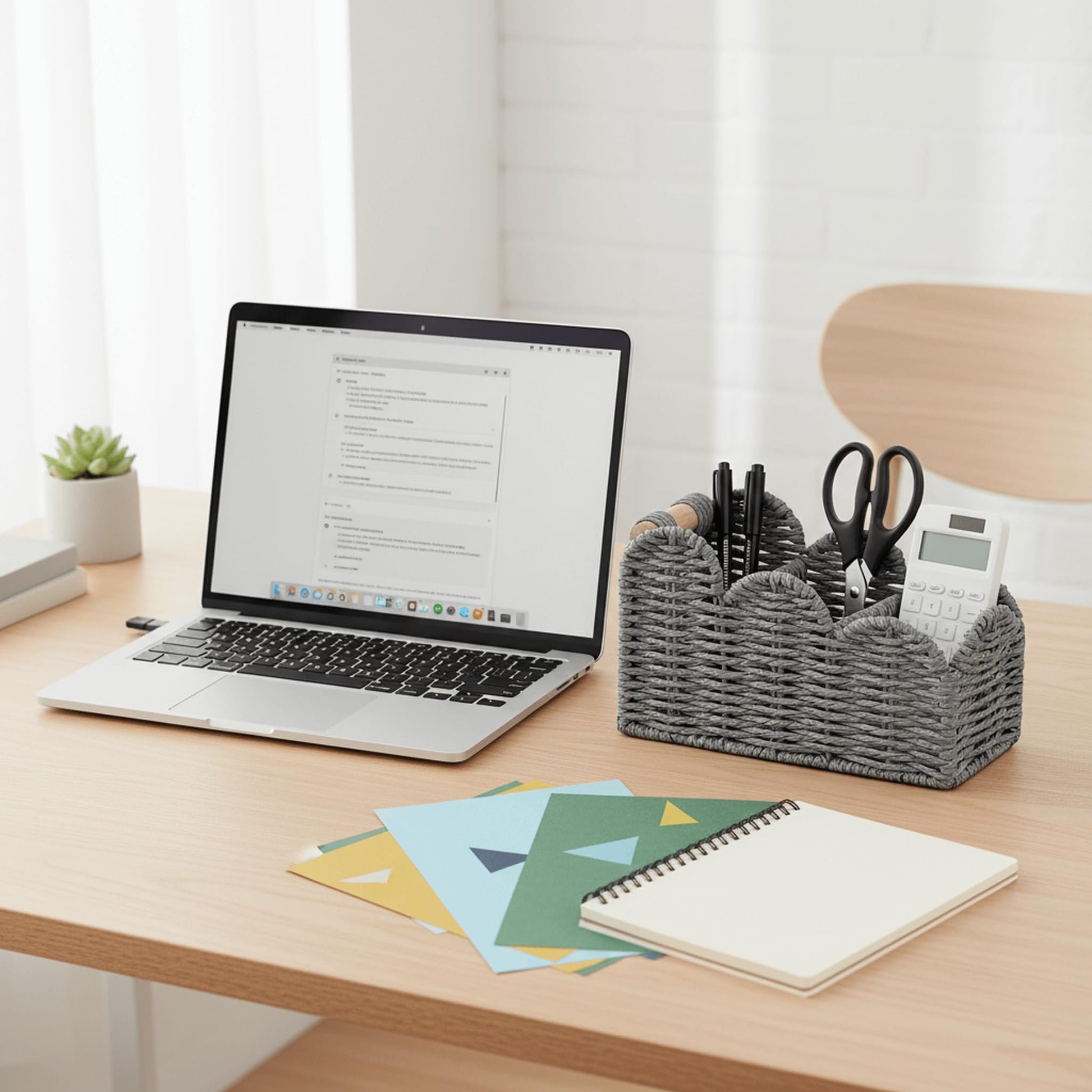 CubesLand Bedside Table Desk Organizer Caddy, Remote Pen&Pencil Holder Cup