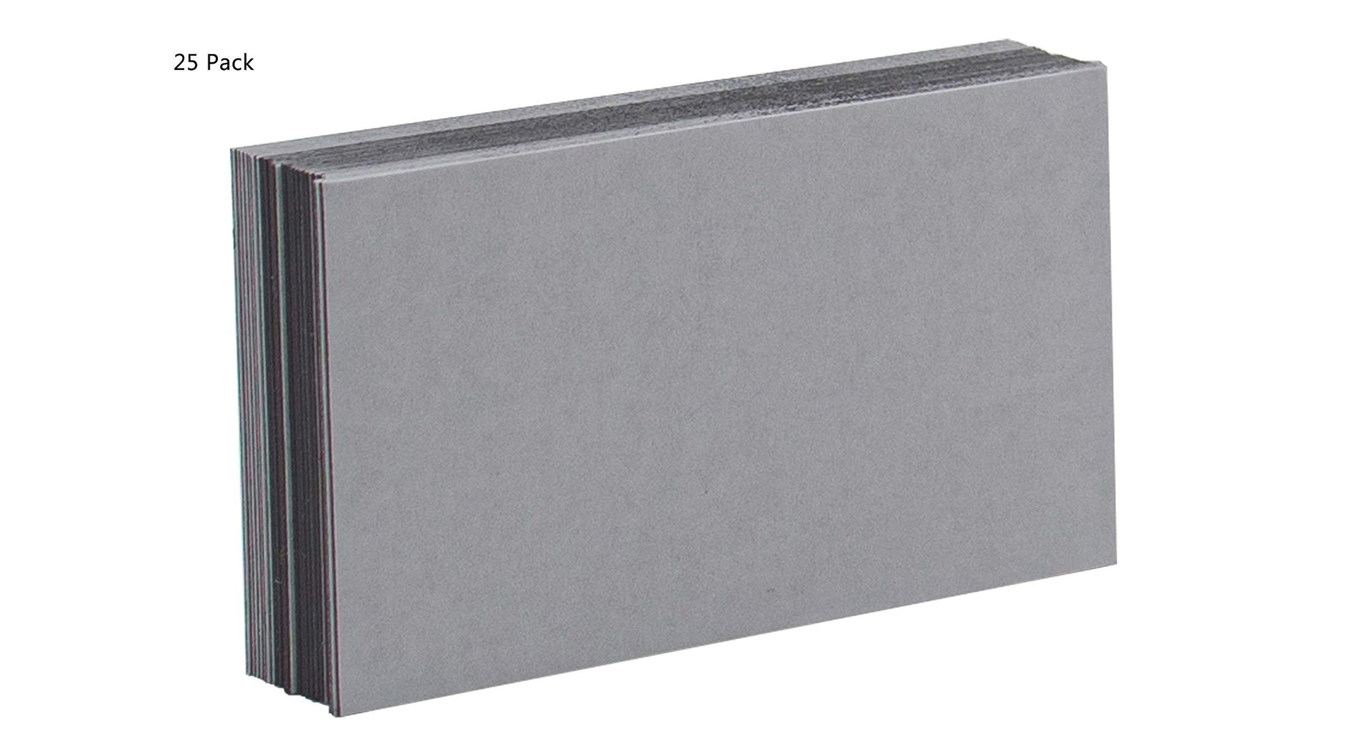 25 Pack Business Card Magnet 3.5" W x 2" H Adhesive Backing for Card UV Coated Metal Surfaces for