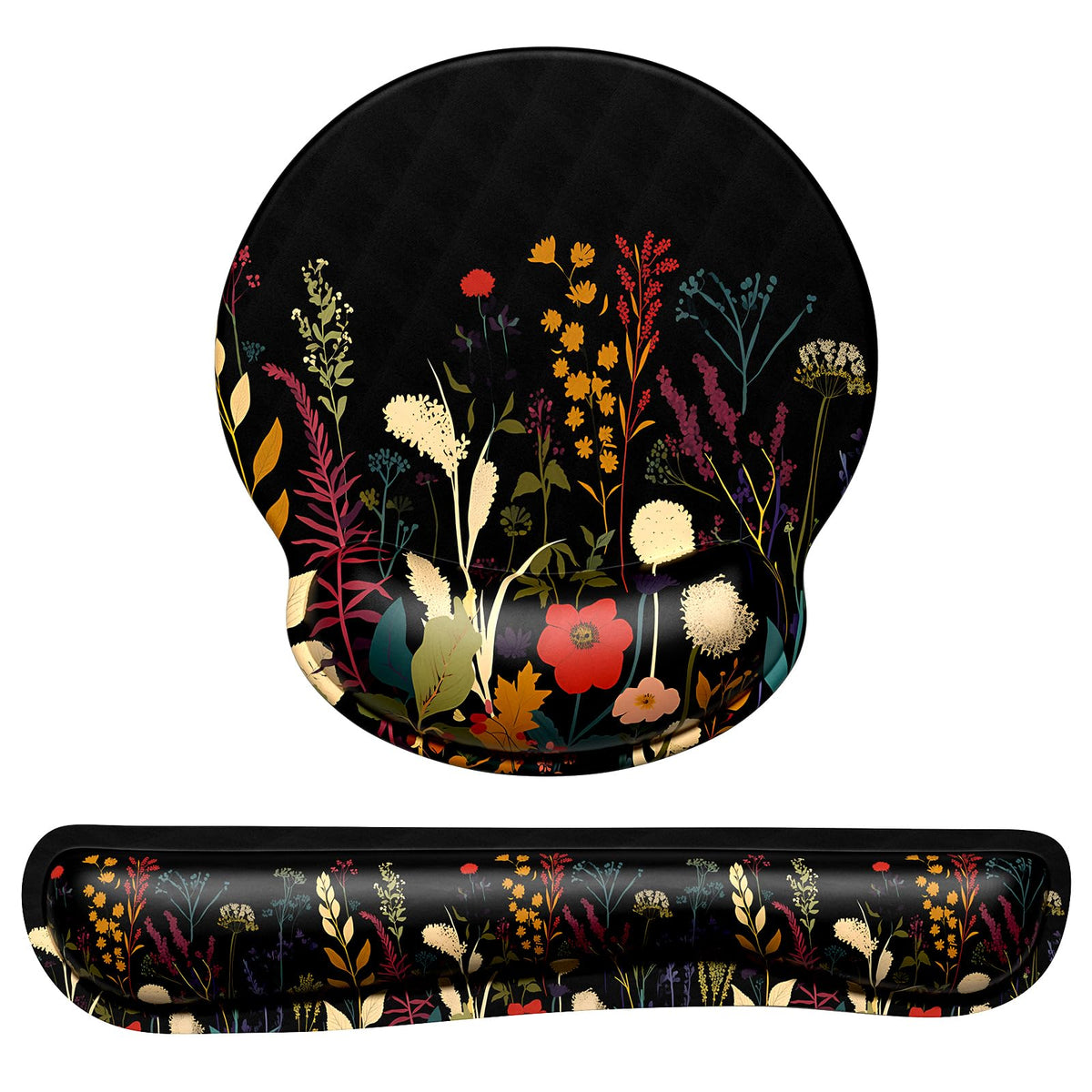 Dapesuom Keyboard Wrist Rest and Mouse Pad with Wrist Support, Cute Memory Foam Cushion for
