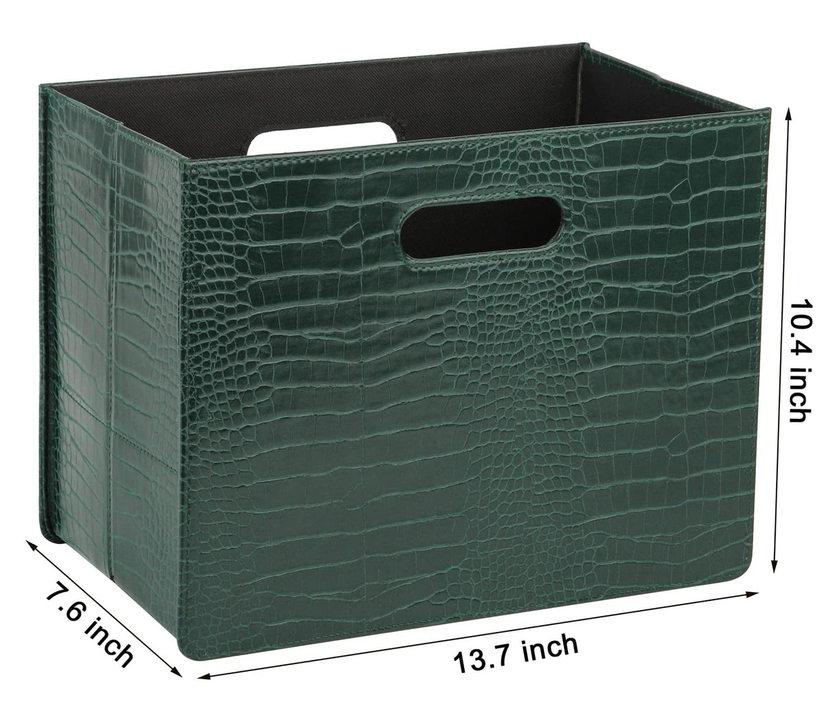 HofferRuffer Magazine Basket Holder, Foldable Magazine Rack, Document File Holder Organizer, File