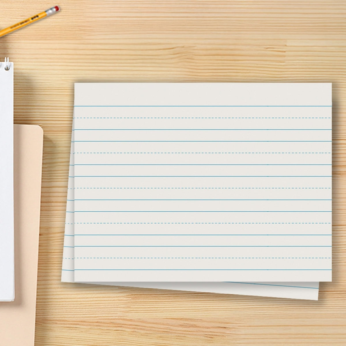 School Smart - 85348 Skip-A-Line Ruled Writing Paper, 1 Inch Ruled Long Way, 10-1/2 x 8 Inches