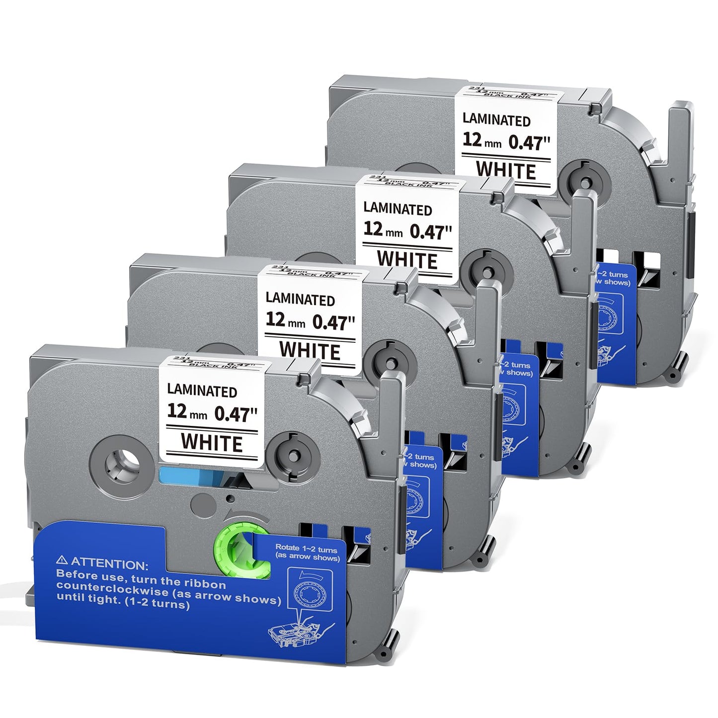 TZe-231 Compatible with Brother Label Maker Tape TZe TZ Tape 12mm 0.47
