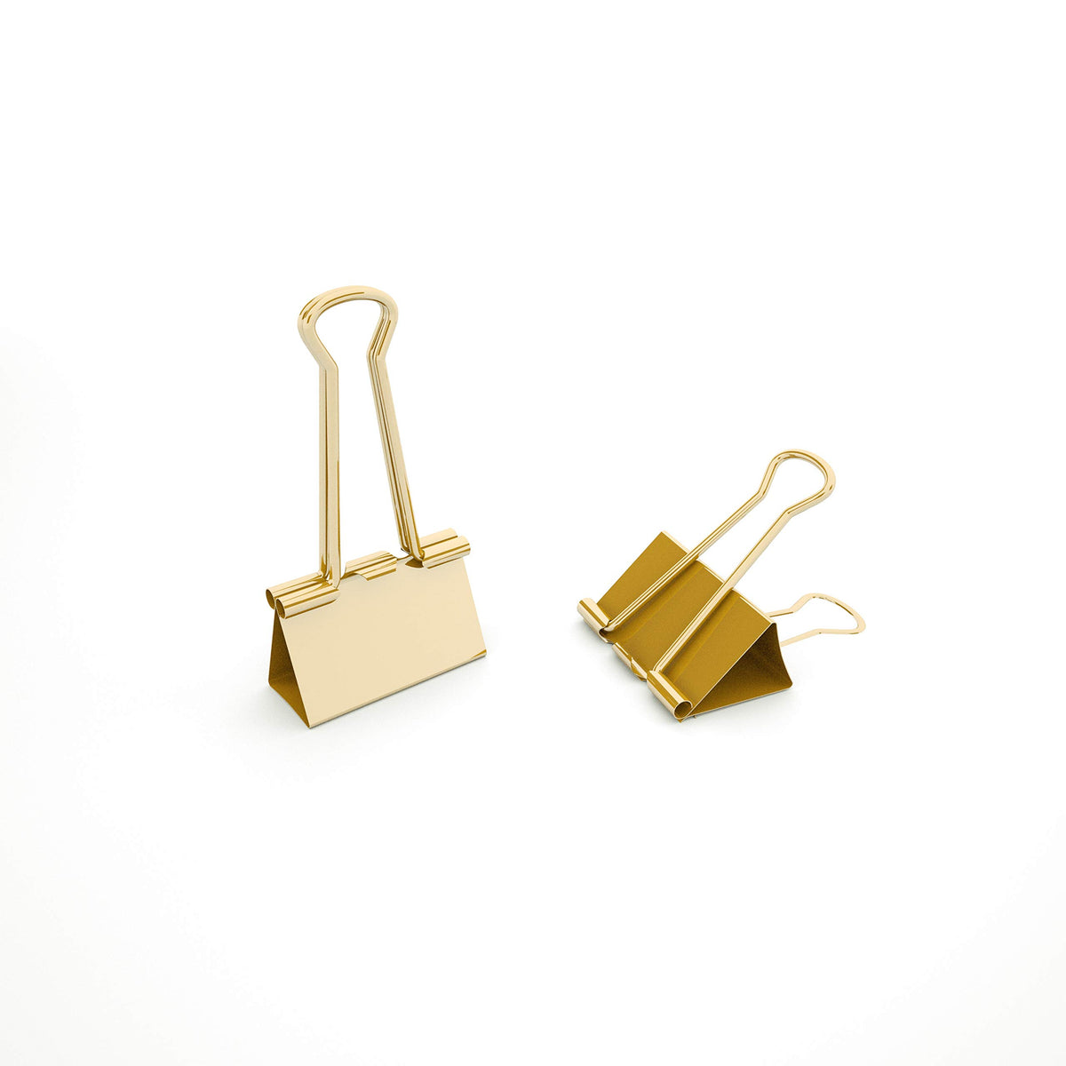 nctinystore Binder Clips Small Metal Clamp - 3/4 in (0.75 inch) (Gold, 40 - Count)