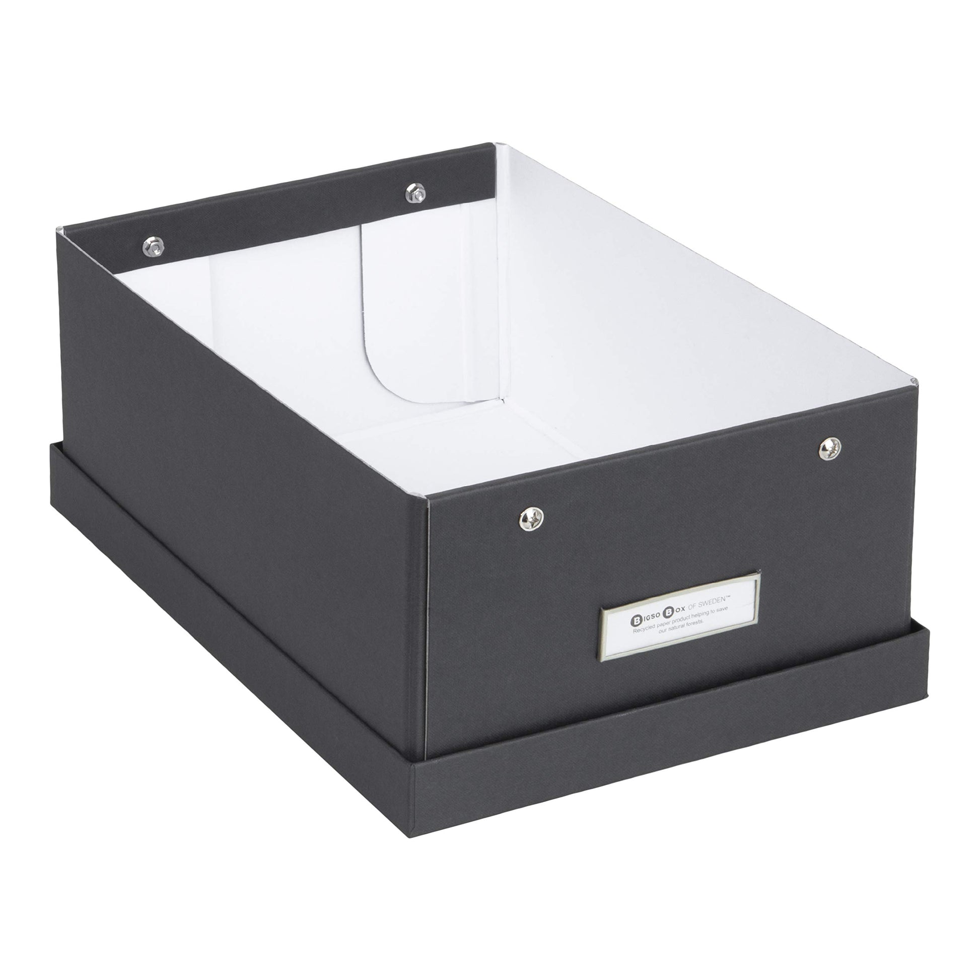 Bigso Box of Sweden Karin Collapsible Storage Box with Labelframe for Easy Identification - Simple