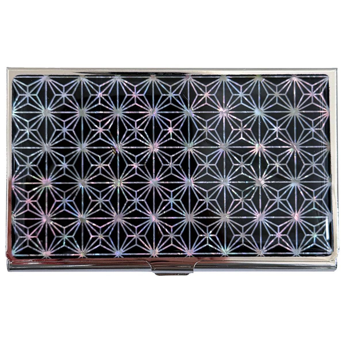 Nacreh Mother of Pearl Business Card Case Credit Id Name Holder Travel Wallet Art Painting Design