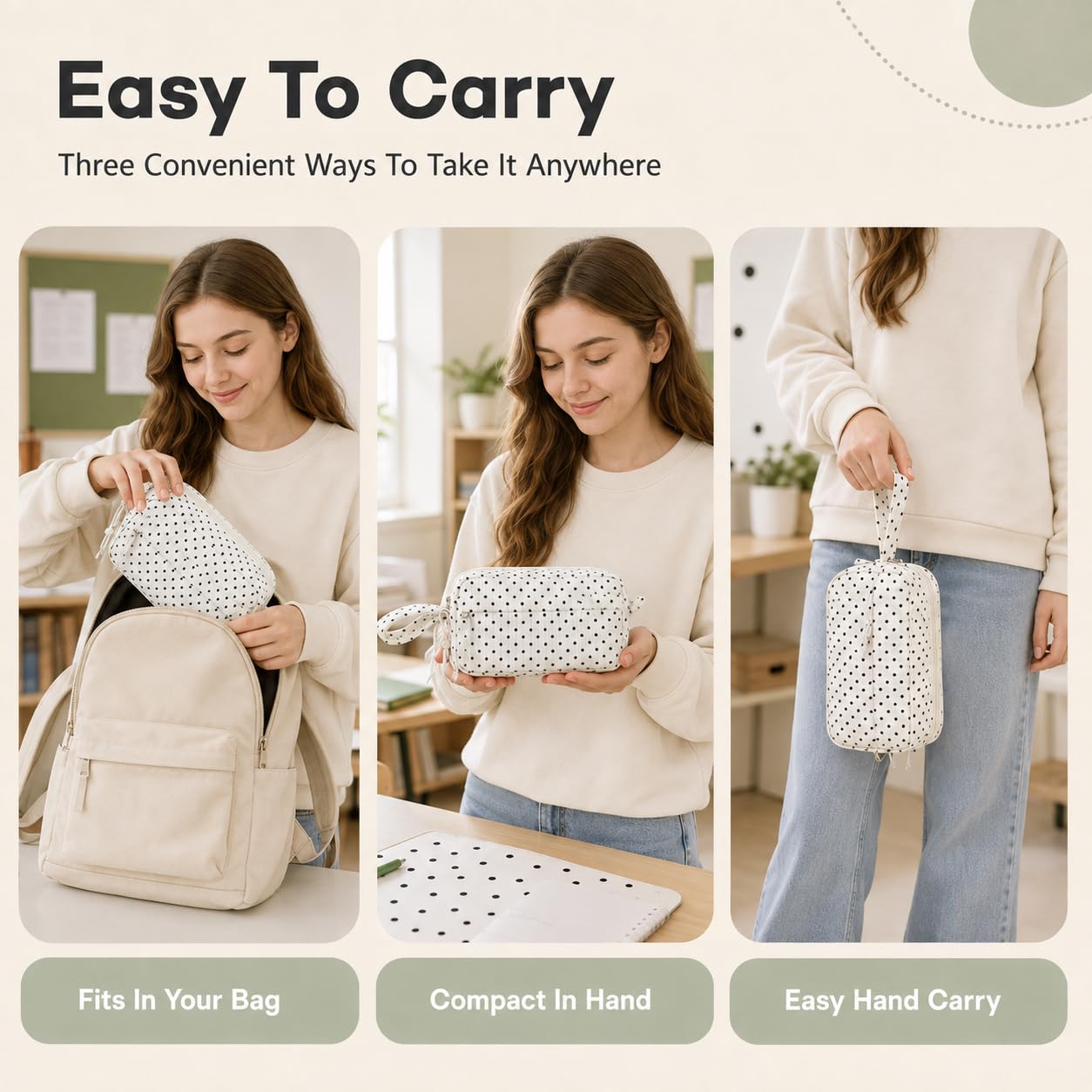 Bluboon Big Capacity Pencil Case Pencil Pouch Pen Case School Supplies Cute Pencil Box Pencil Bag
