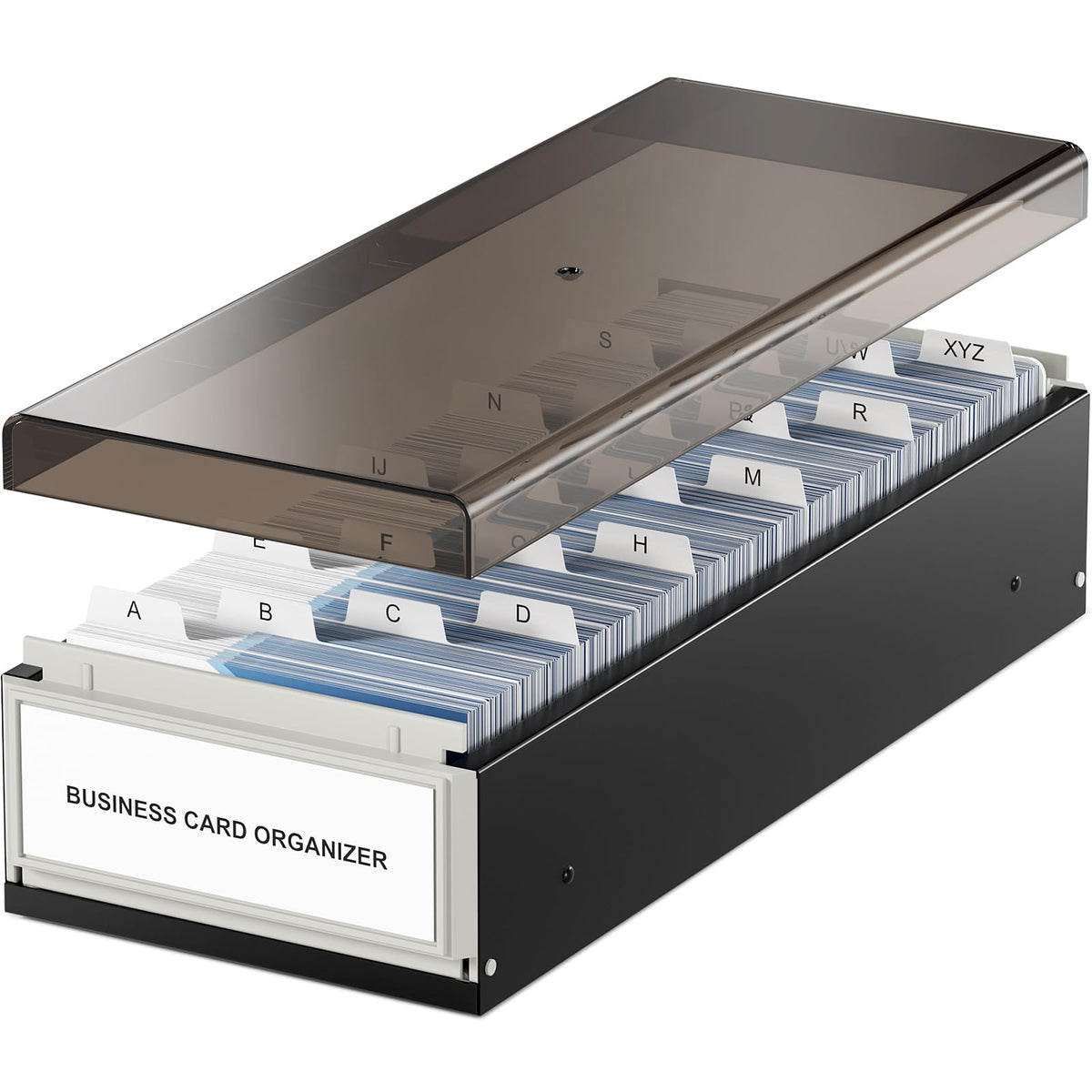 MaxGear Business Card Holder for Desk, Capacity: 800 Cards (3.5” x 2.2”)