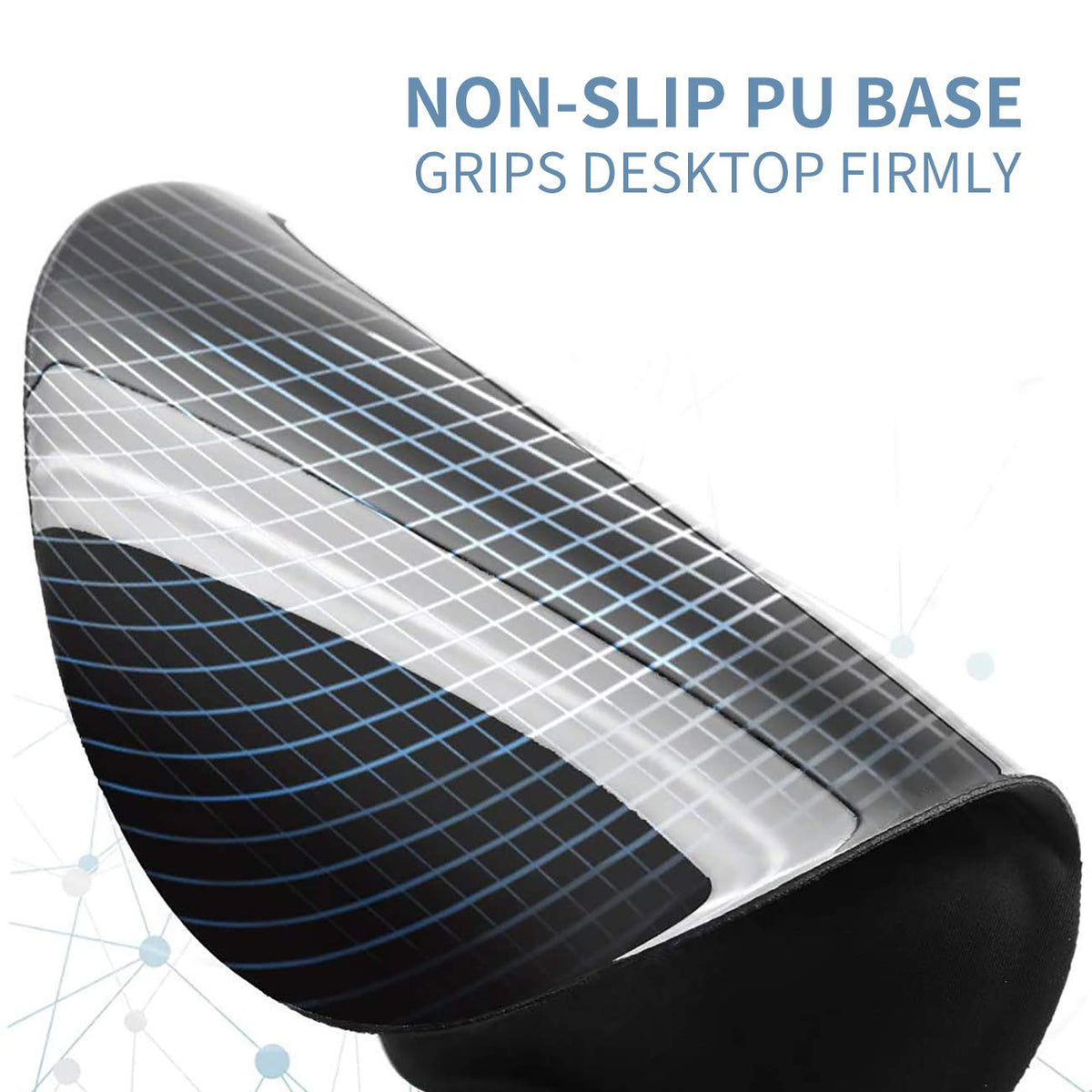 Keyboard Wrist Rest and Mouse Wrist Rest Pad Set, Made of Memory Foam with Non Slip Rubber Base