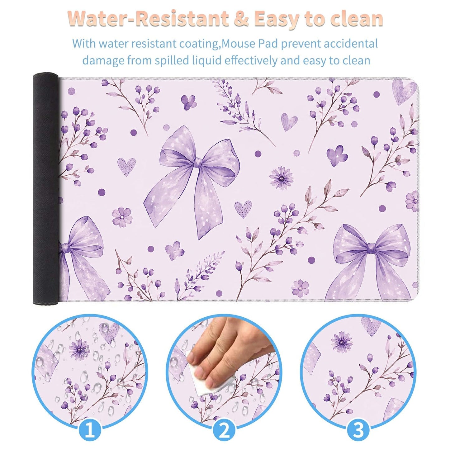 Desk Mat Large Gaming Mouse Pad + Coaster