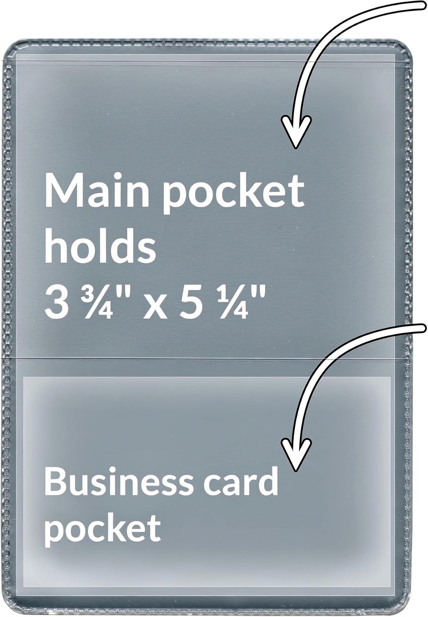 StoreSMART® - Silver-Back Auto Insurance & ID Card Holders - 20 Pack - RFS20-S20