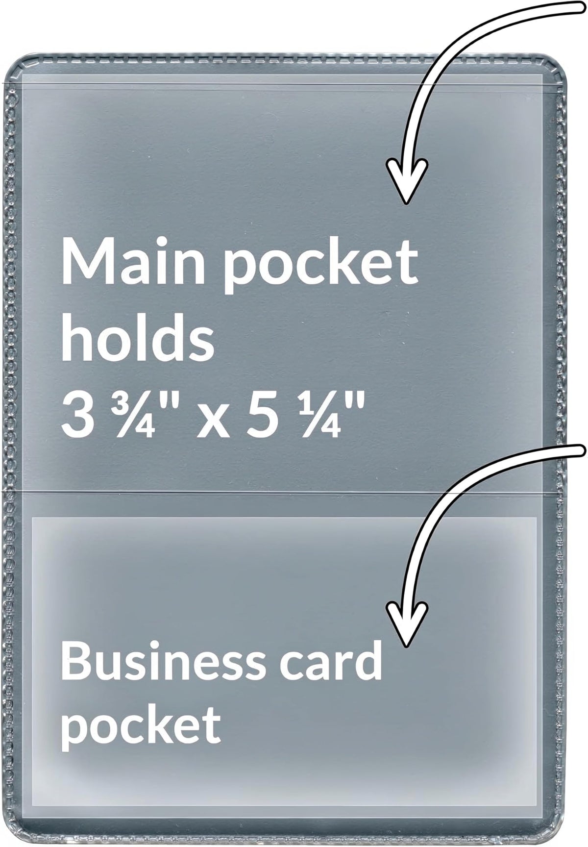 StoreSMART® - Silver-Back Auto Insurance & ID Card Holders - 20 Pack - RFS20-S20