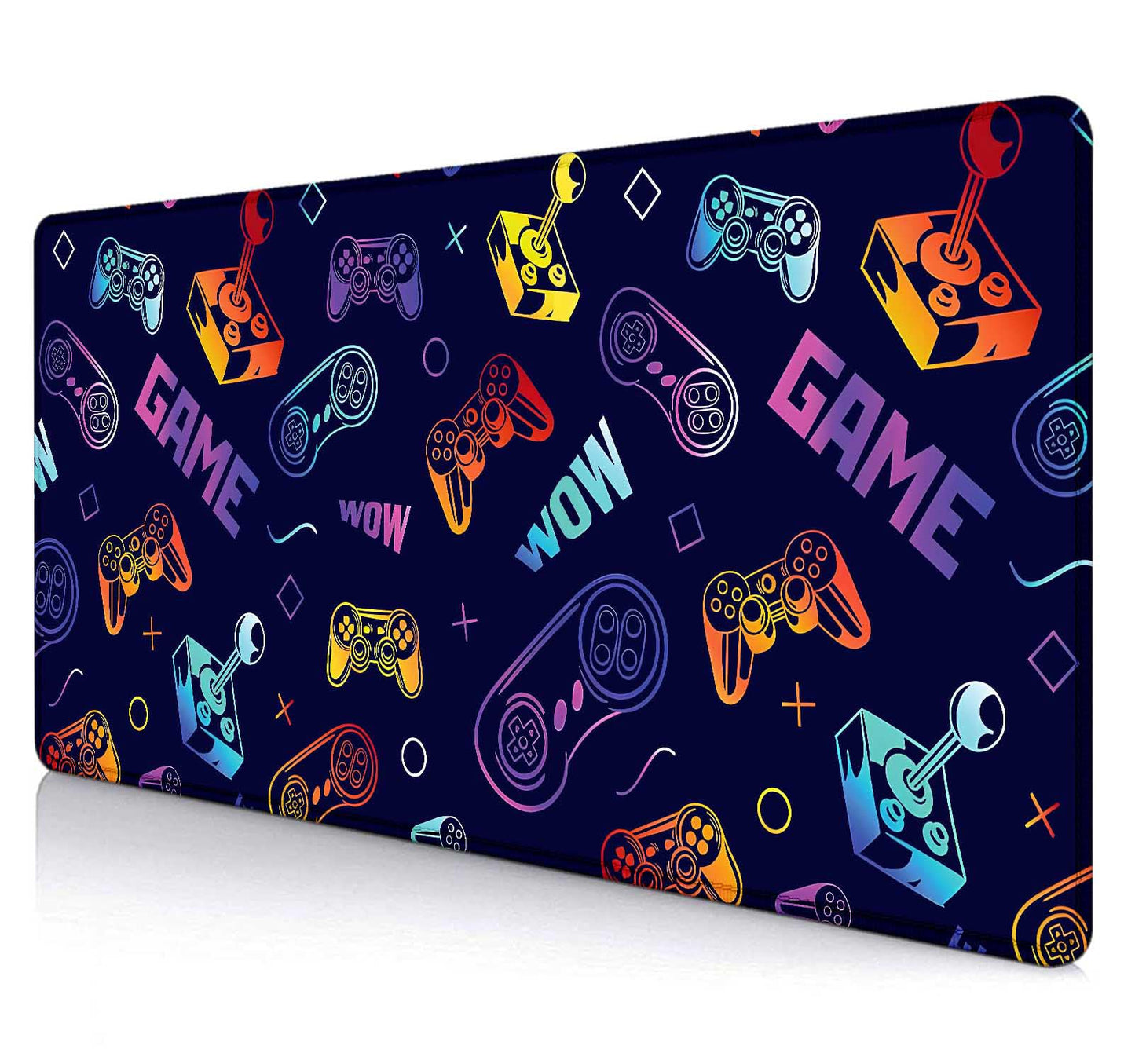 SXCKANG Game Desk Mat, Blue Large Gaming Extended Mouse Pad, XXL Mousepad for Laptop Computer