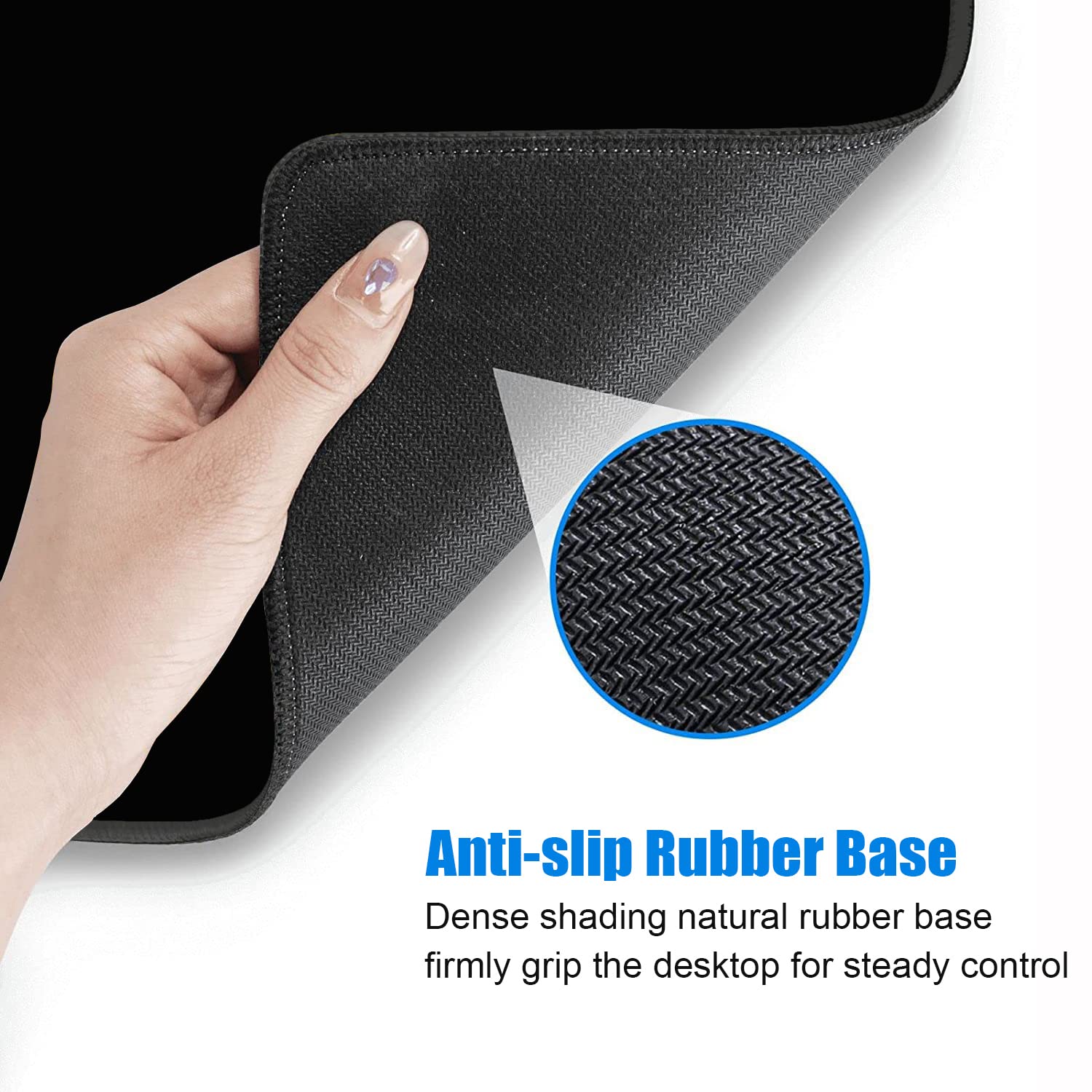 Desk Pad Mat Gaming Mouse Pads with Coasters, 31.5"x 11.8" XXL Large Computer Keyboard Mouse Mat