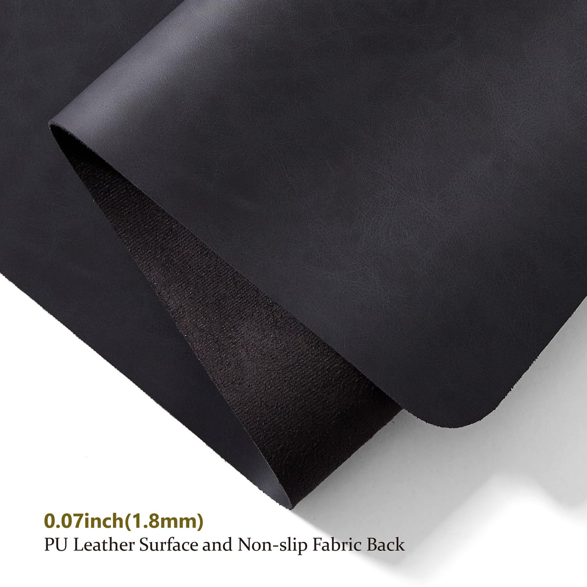 Distressed Leather Desk Mat - Non-Slip PU Desk Pad for Office and Home - Desk Organization and