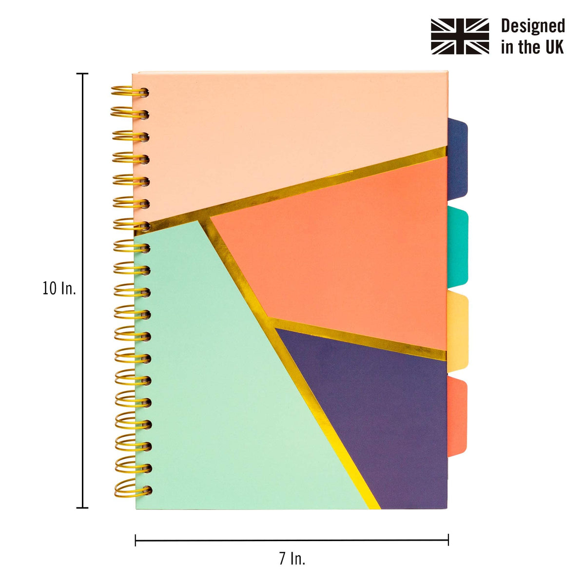 Pukka Pad, Carpe Diem 5-Subject Double Spiral Bound Notebook 3-Pack with Repositionable Dividers