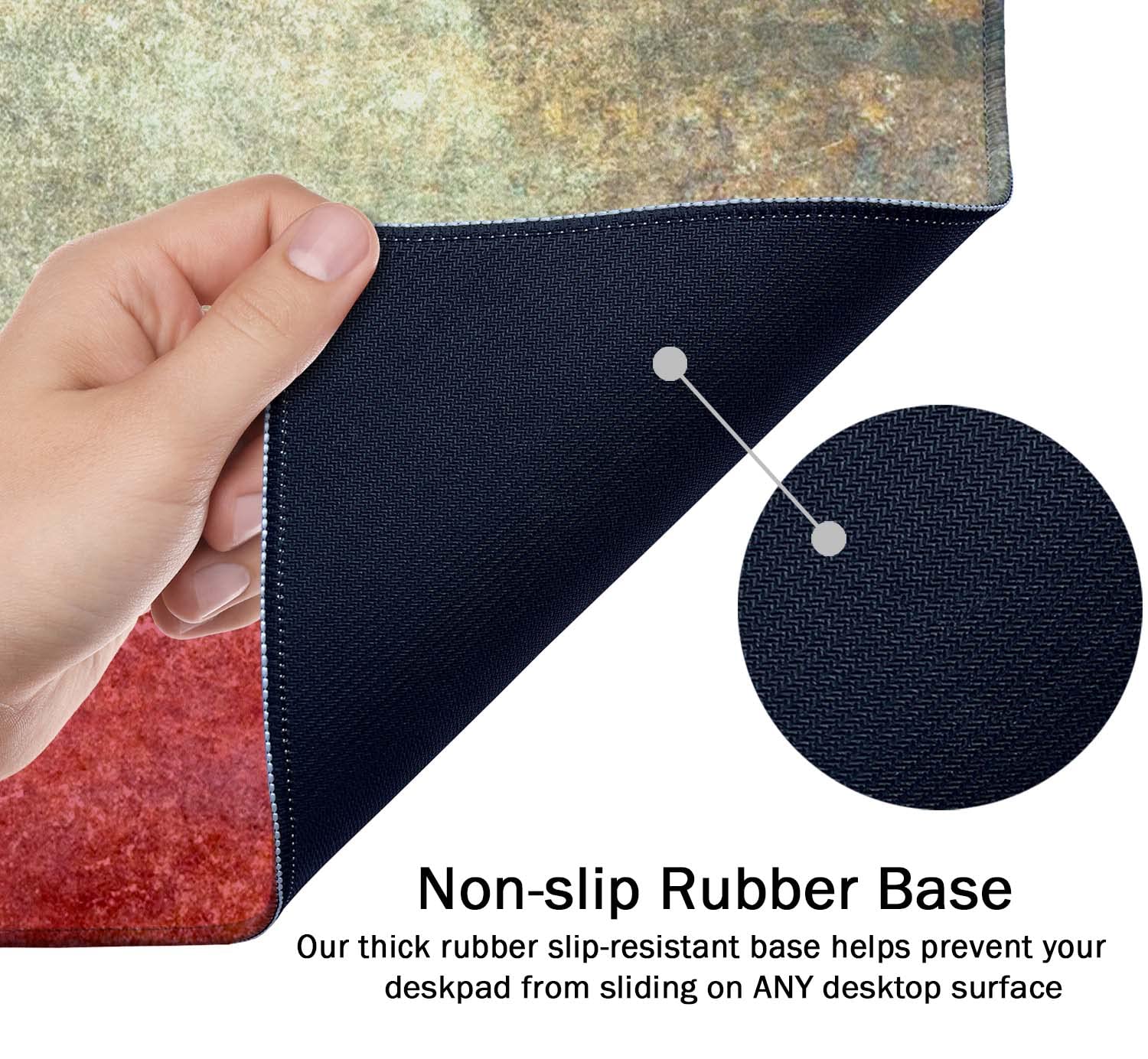SSOIU Large Mouse Pad, Full Desk XXL Extended Gaming Mouse Pad 35.5" X 15.7", Waterproof Desk Mat