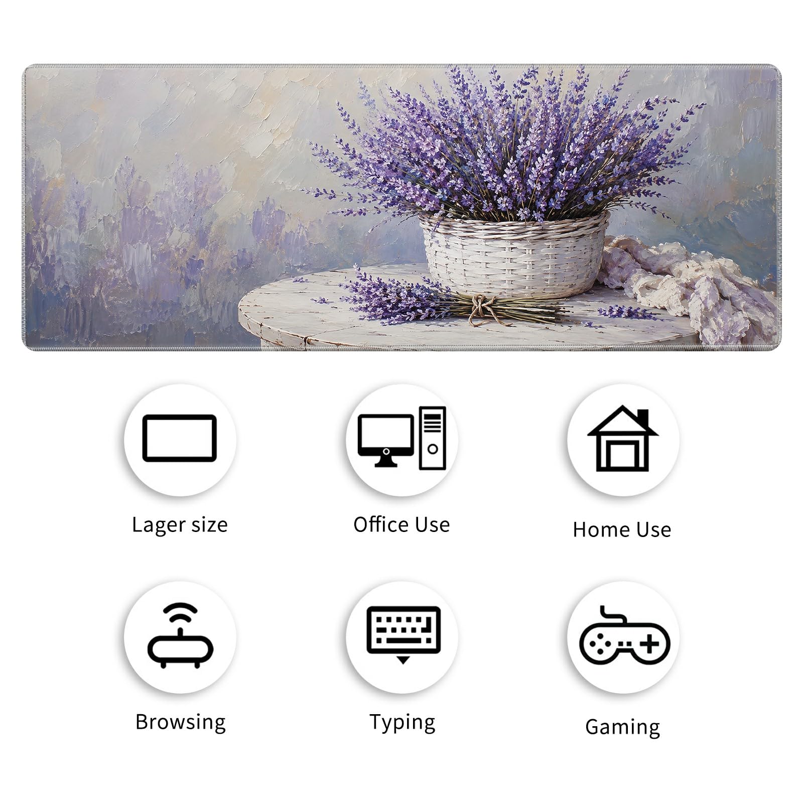 Desk Mat Large Gaming Mouse Pad + Coaster