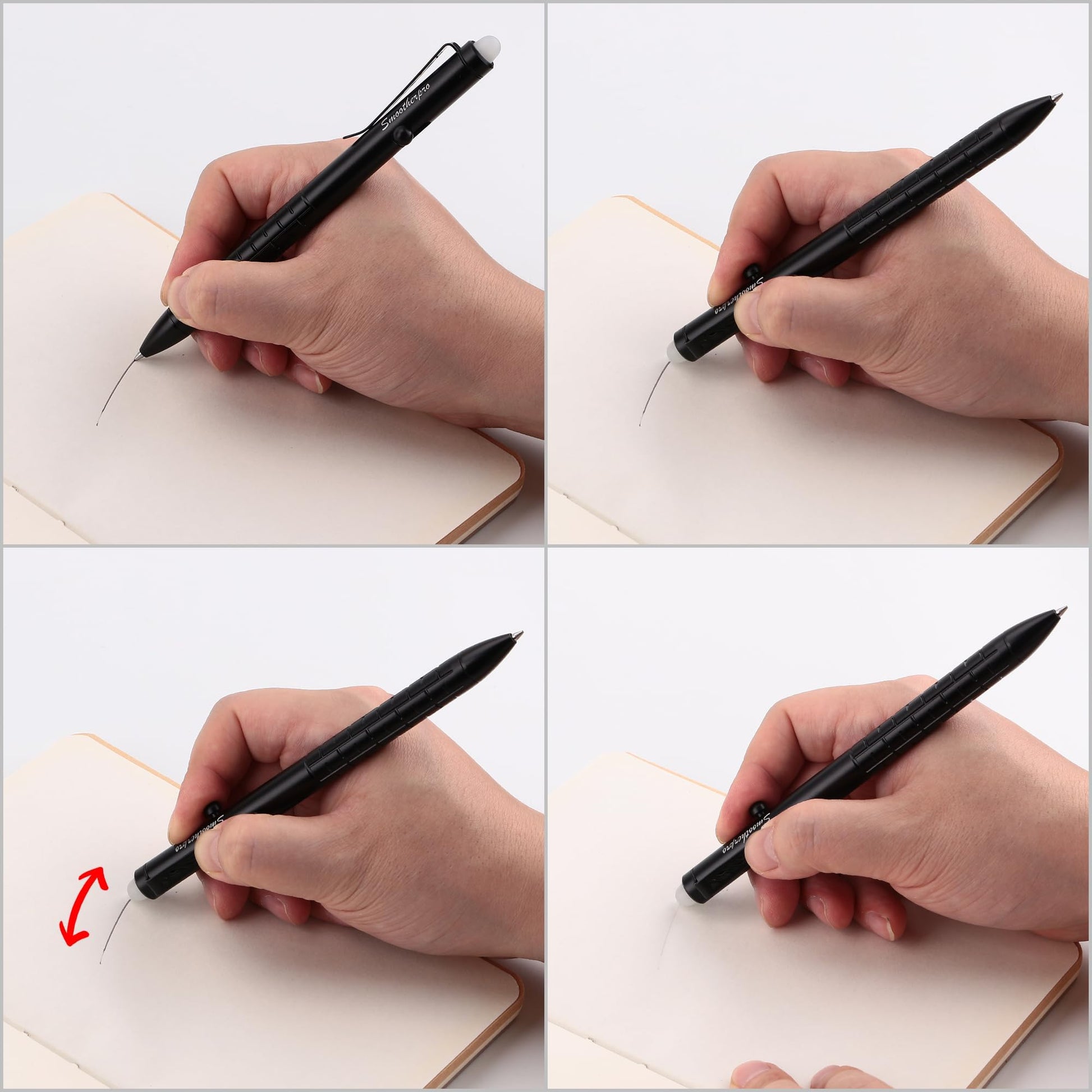 SMOOTHERPRO Aluminum Bolt Action Pen,Compatible with Pilot FriXion Refill