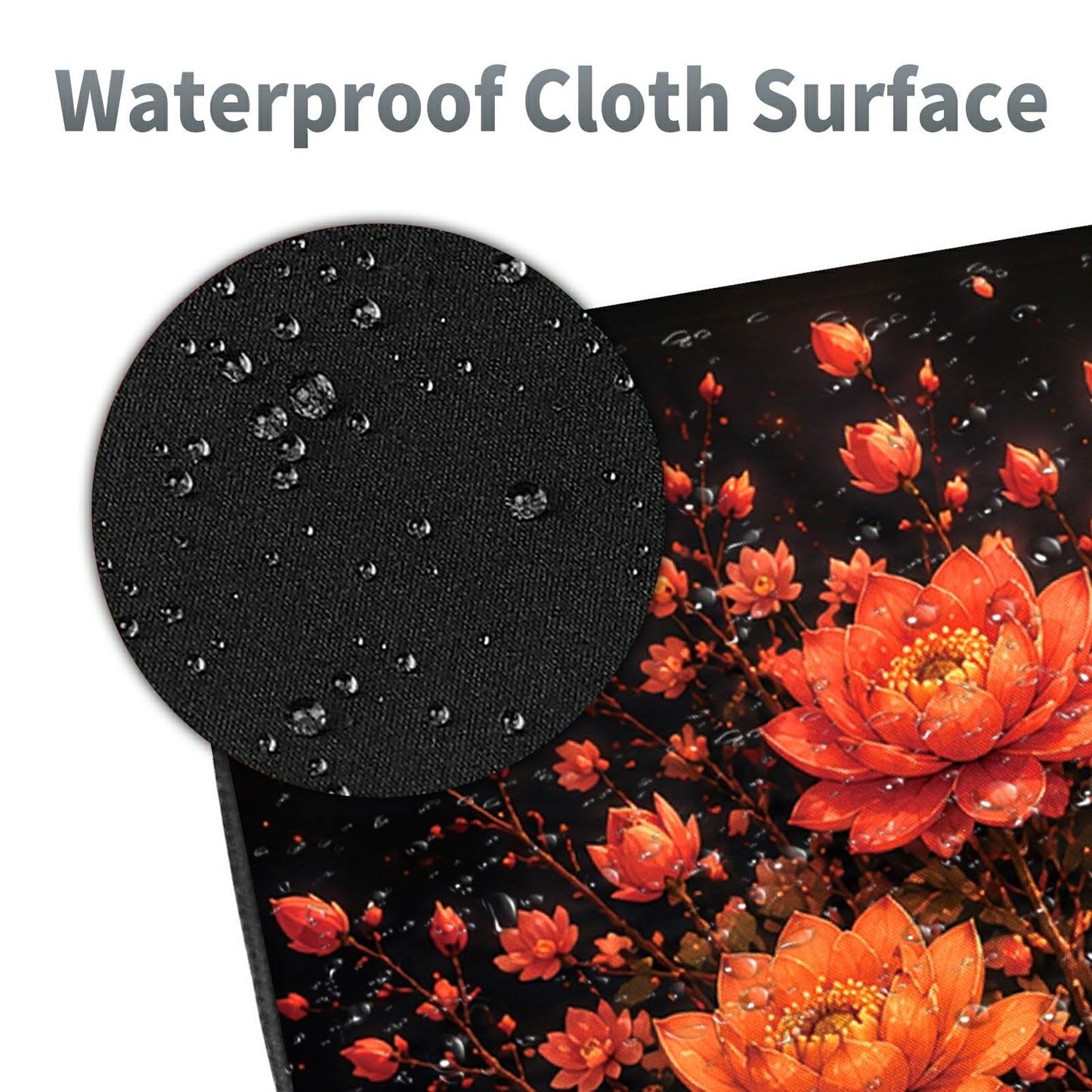 Lotus Cowboy Frog Large Mouse Pad, 31.5 x 11.8 in Extended Desk Mat