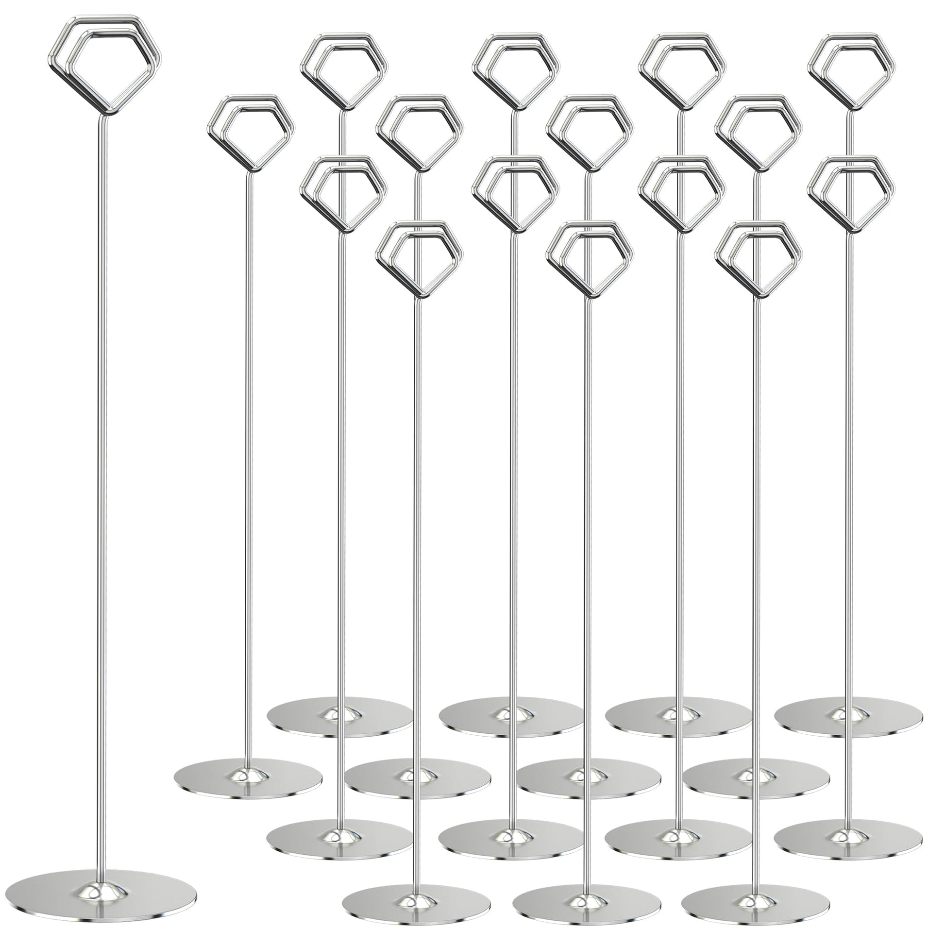 Urban Deco 16PK Table Number Holders 12 Inches Place Card Holder Metal Table Card Holders, Picture