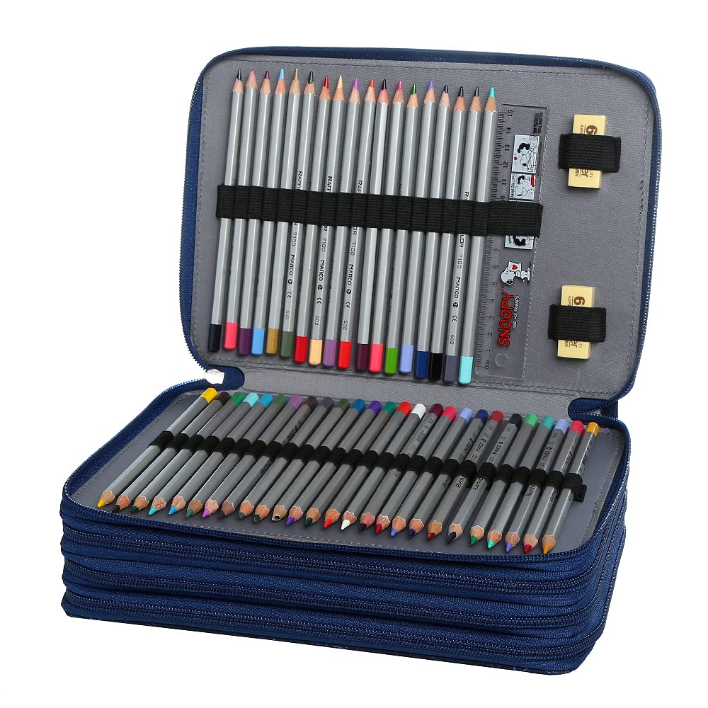 Lbxgap 200 Slots Colored Pencil Case Organizer, 4 Layer Bag