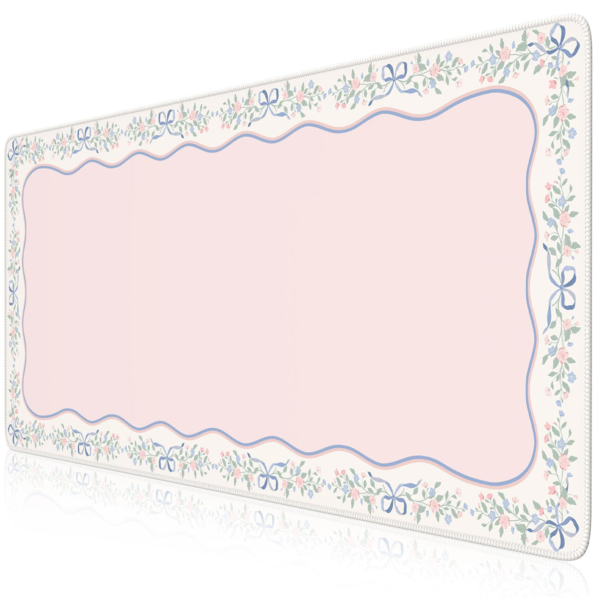 iCasso Pink Desk Mat,Cute Desk Pad for Keyboard and Mouse