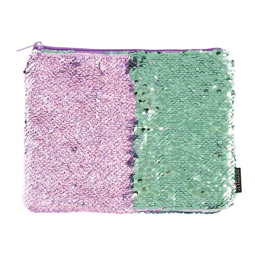 Style.Lab by Fashion Angels Magic Sequin Pouch - Purple/Seafoam