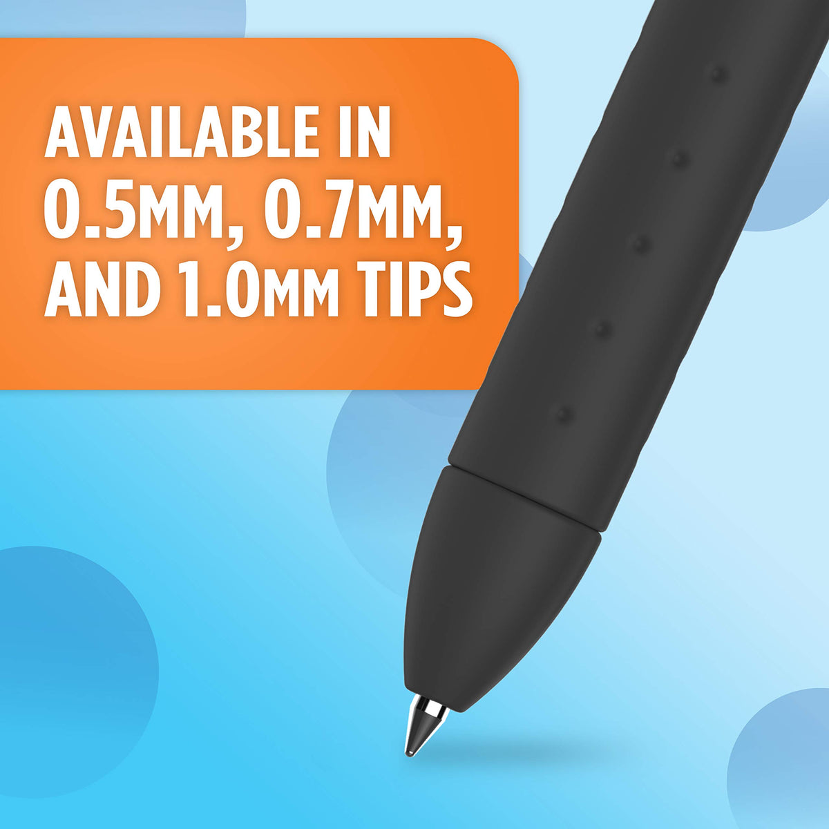 Paper Mate Ink Joy Retractable Gel Pen, Bold Point (1.0mm), Black (2061416), Pack of 4