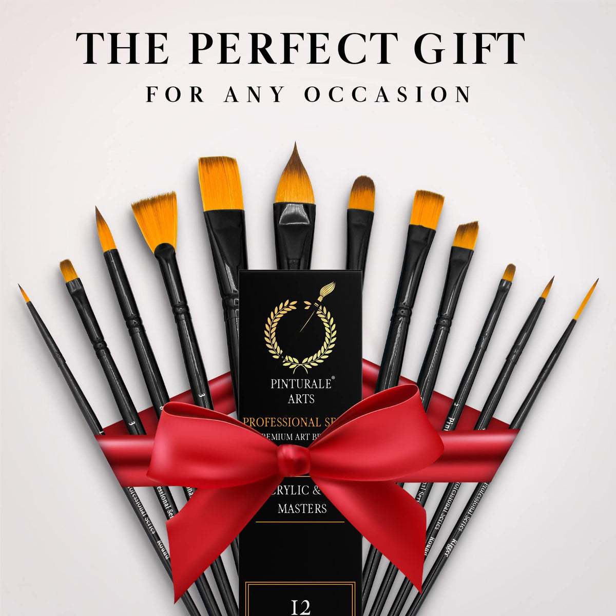 Pinturale Arts Set of 12 Acrylic Paint Brushes Professional | Acrylic & Oil Masters | Oil Painting