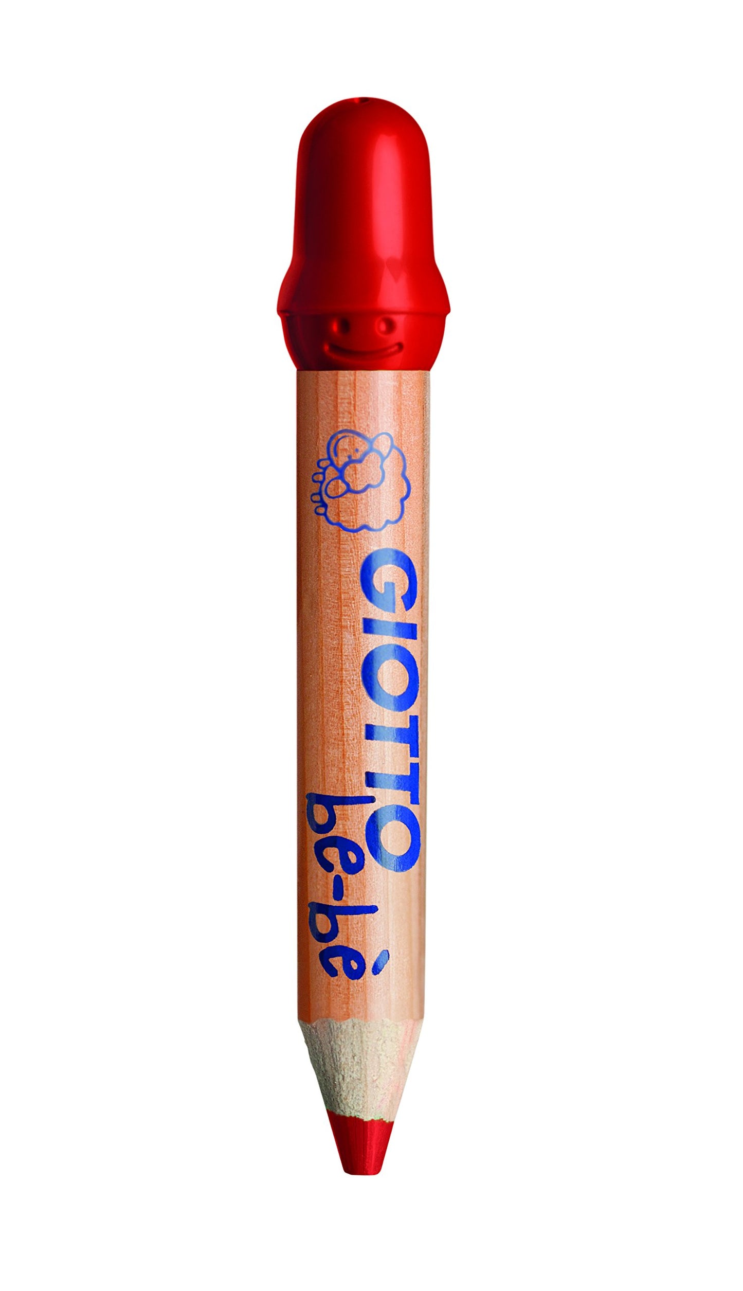 GIOTTO be-bè Super Large Pencil Set of 6 Assorted Colours, Super Washable, Suitable for Ages 2+