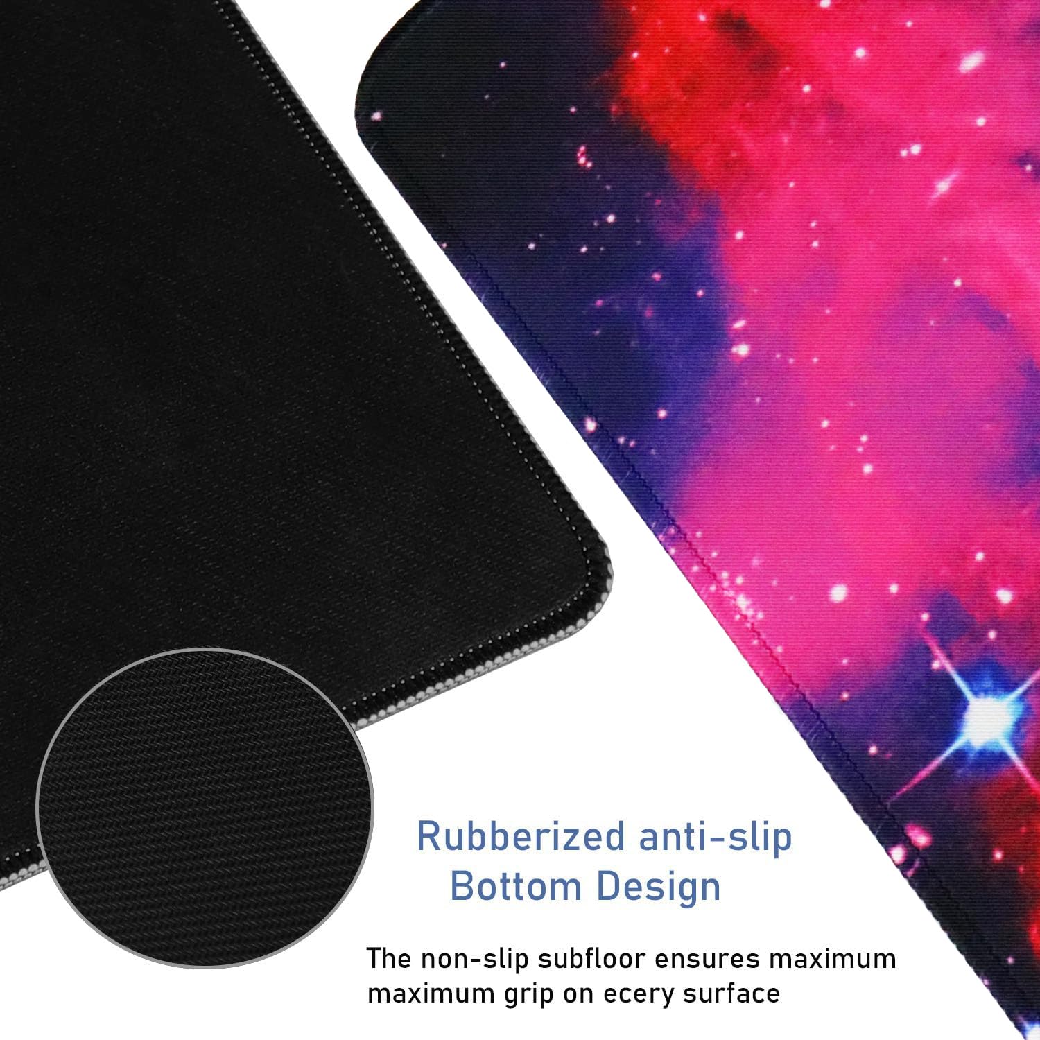 Large Extended Gaming Mouse Pad with Stitched Edges, Waterproof 31.5X15.7In