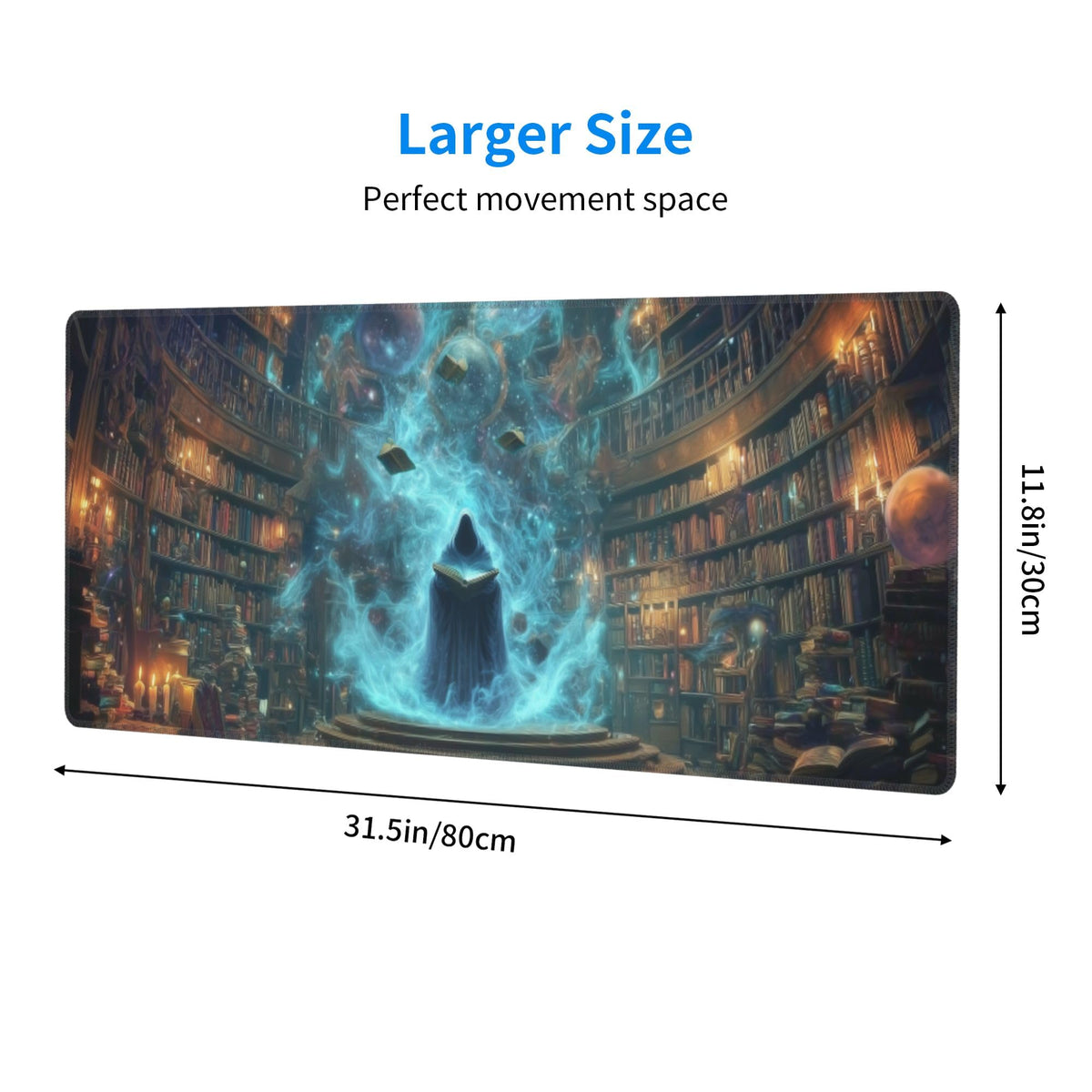 Witch Mouse Pad Extended Large Gaming Mouse Pad XL Stitched Edges for Gamer Home Office 31.5 X 11.8