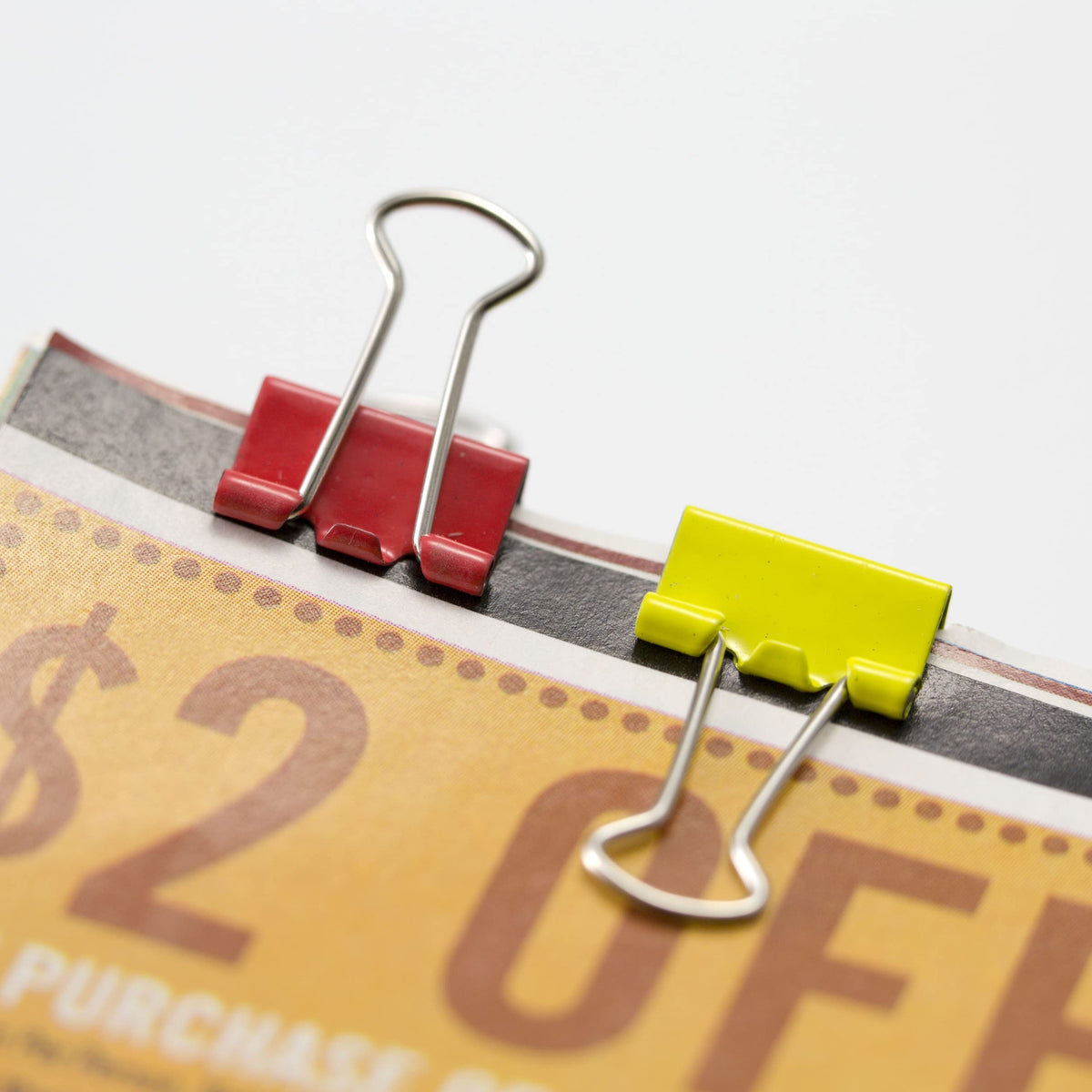 Staples Mini Binder Clips, Assorted Colors, 60-Count