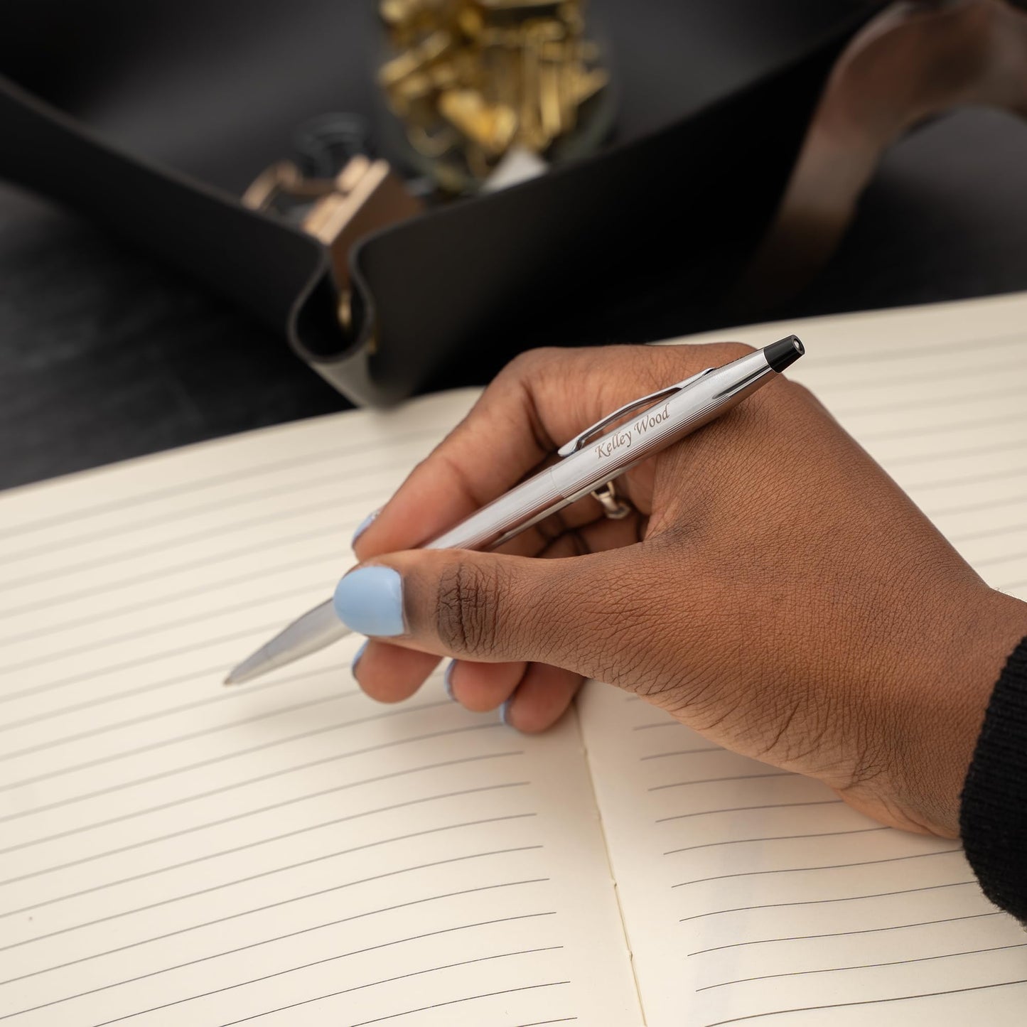 Cross Classic Century Personalized Slim Ballpoint Pen in Chrome Finish