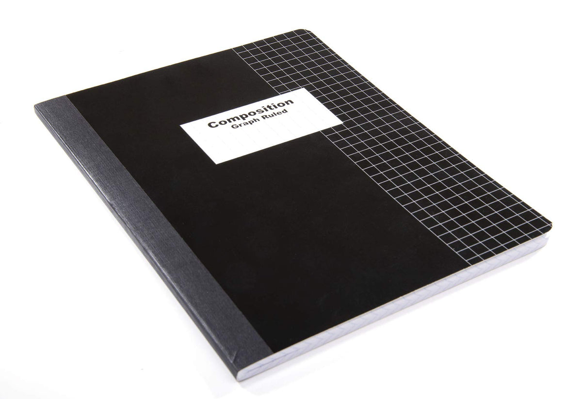 Mintra Office Composition Books - Sturdy Flexible Cover (4 Pack, 4x4 Comp Book - Graph)