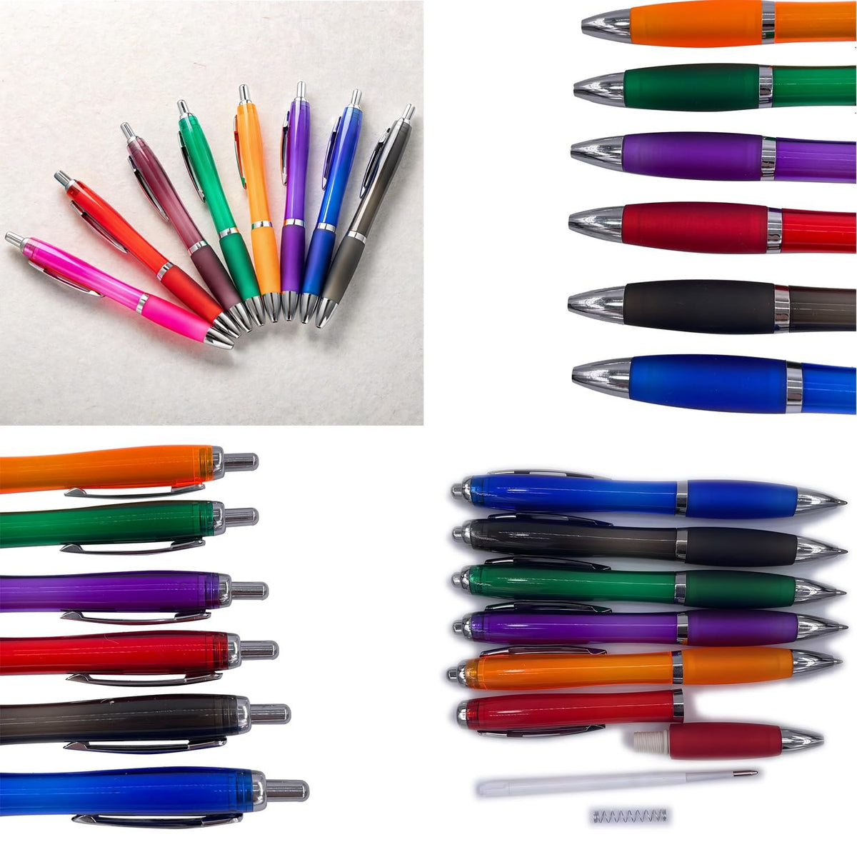 HEYZARDA Personalized Ballpoint Pens with Name for Events, Purple, 50 Pcs