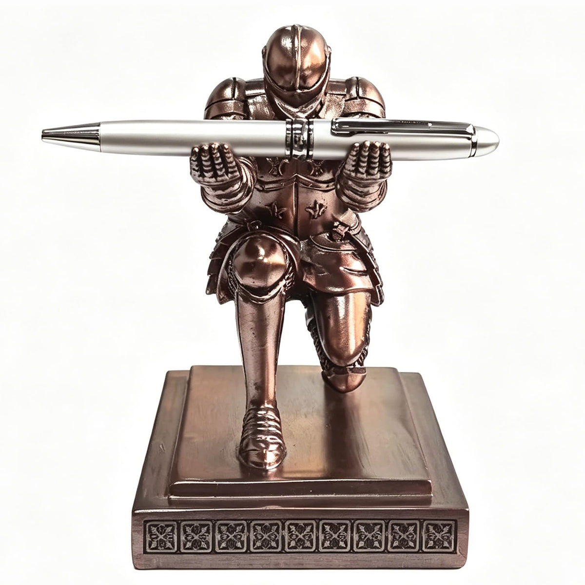 HDMbigmi Knight Pen Holder Pen Stand Desk Organizer and Accessories Copper