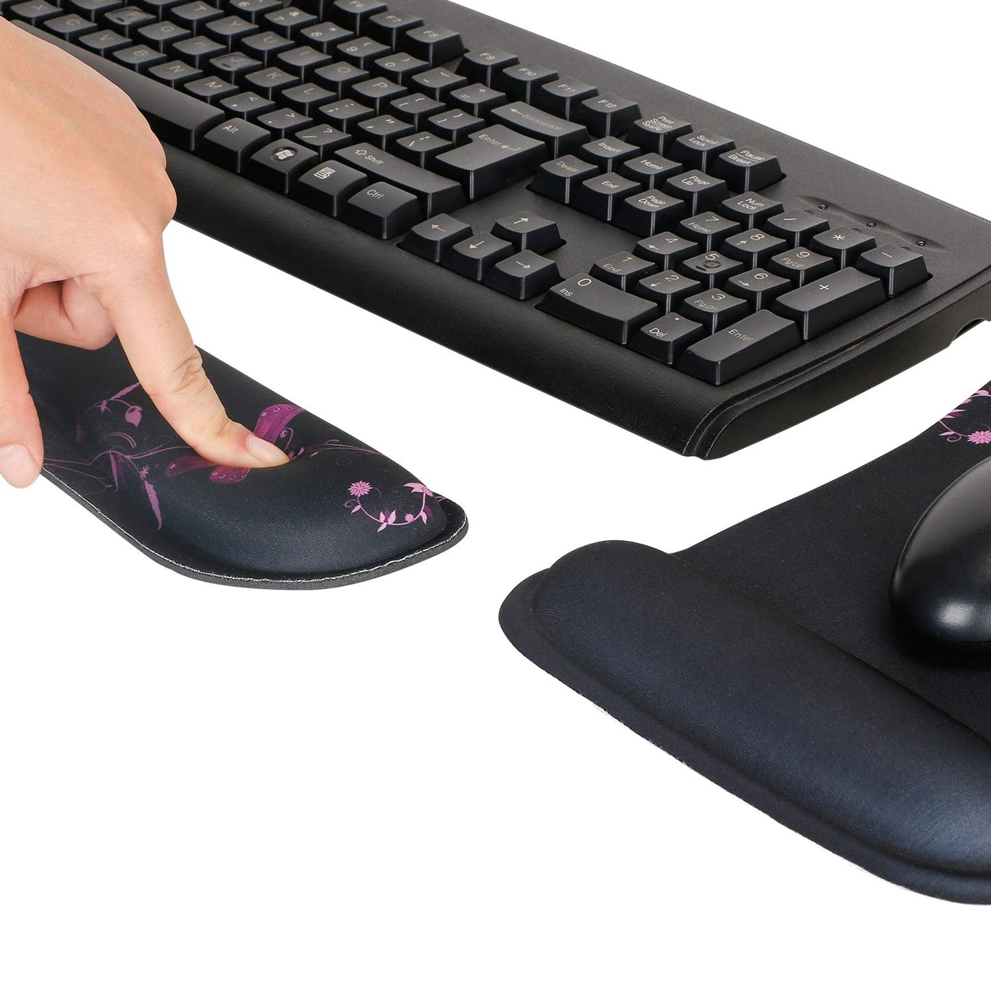 RICHEN Keyboard Wrist Rest Pad and Mouse Wrist Rest Support Mouse Pad Set,Durable & Comfortable &