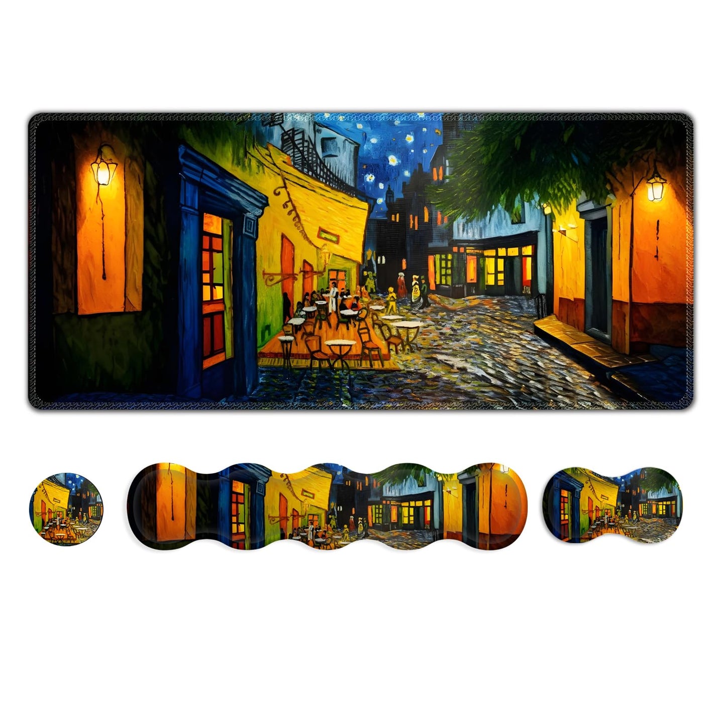 NXZGO Desk Mat Gaming Mouse Pad, Cute Desk Matt Keyboard Wrist Rest for Desktop, Anti-Slip Mousepad