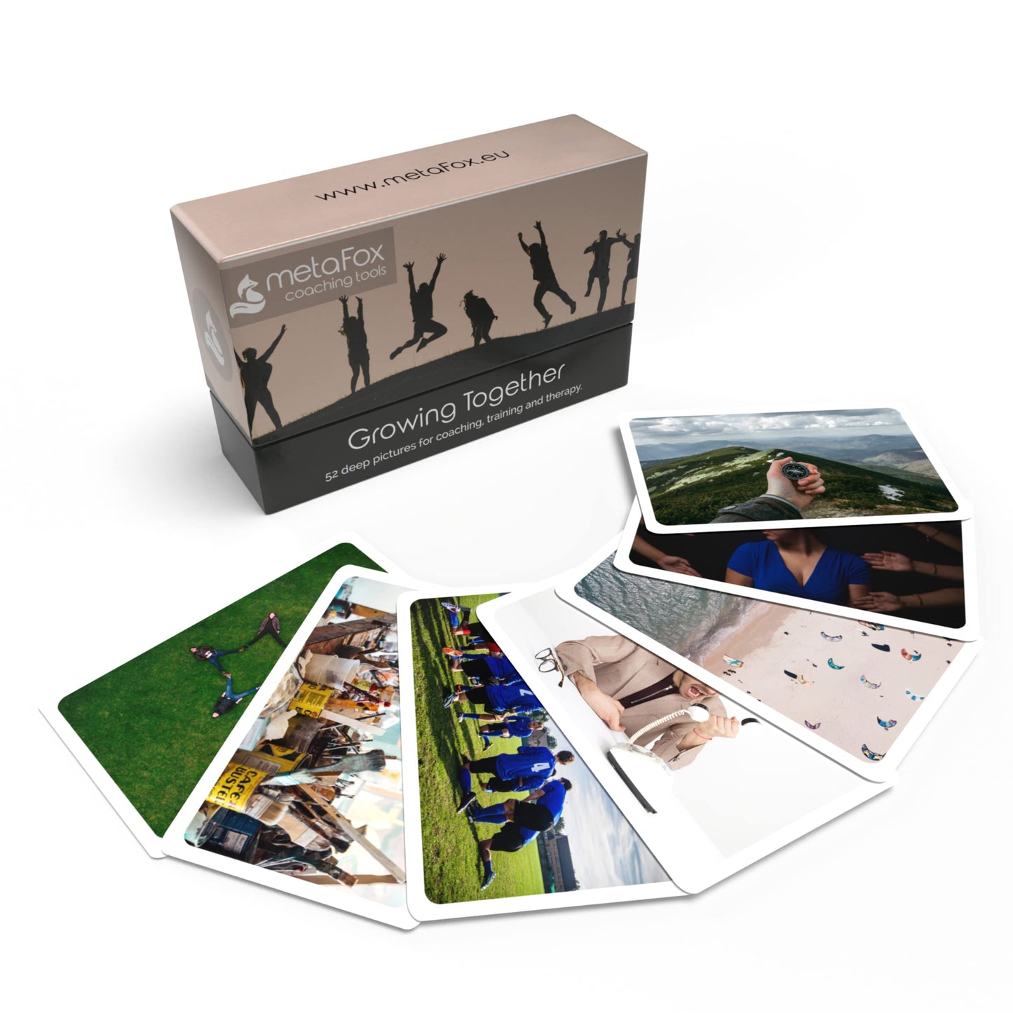metaFox Coaching Picture Cards | Growing Together | Conversation Cards for Ice Breakers and Team