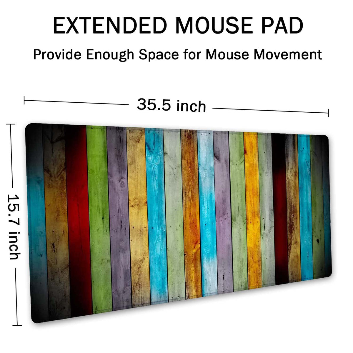 SSOIU Large Mouse Pad, Full Desk XXL Extended Gaming Mouse Pad 35.5" X 15.7", Waterproof Desk Mat