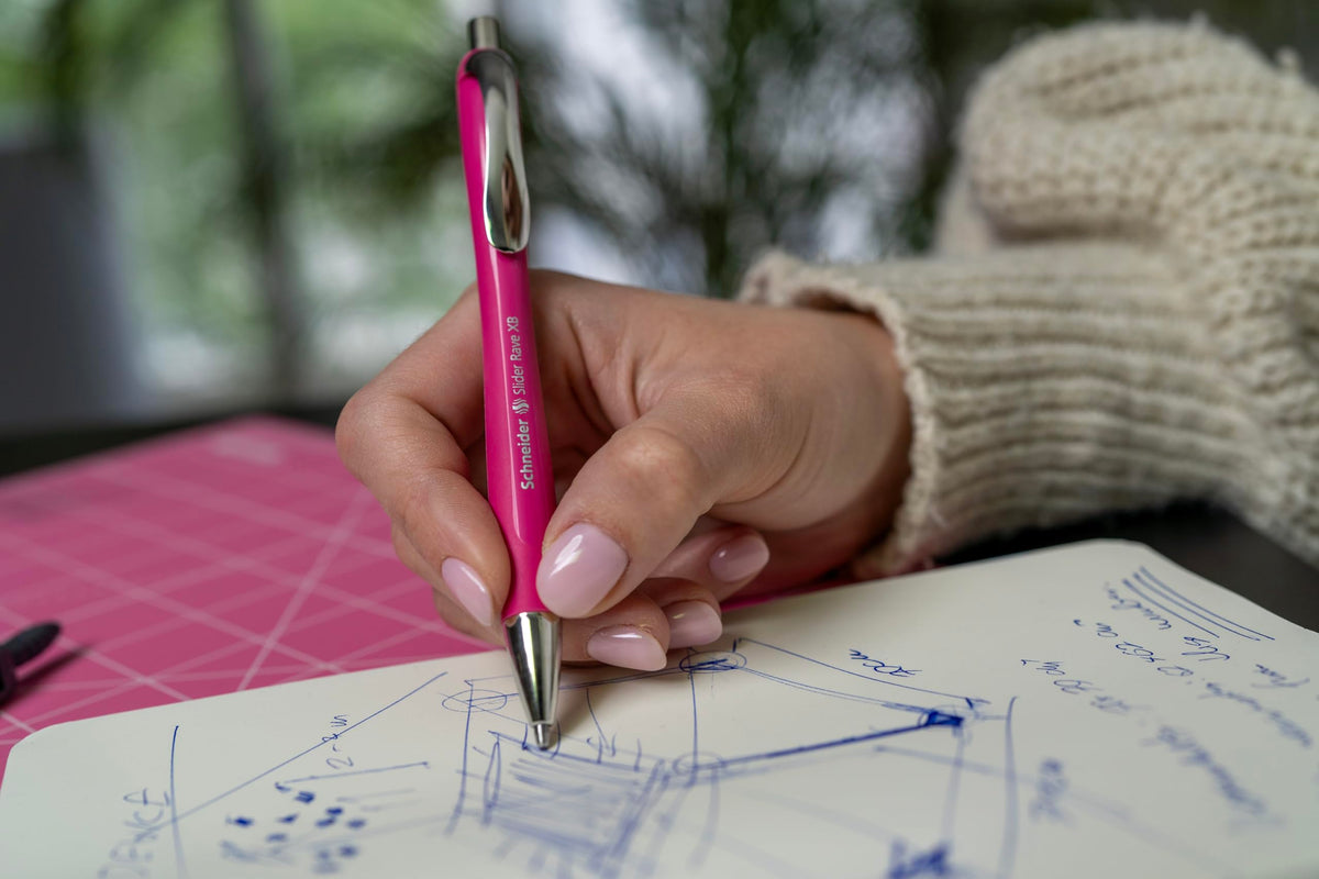 Schneider Slider Memo XB and Slider Rave XB 150265 Ballpoint Pen (Body Colour: Power Pink, Ink