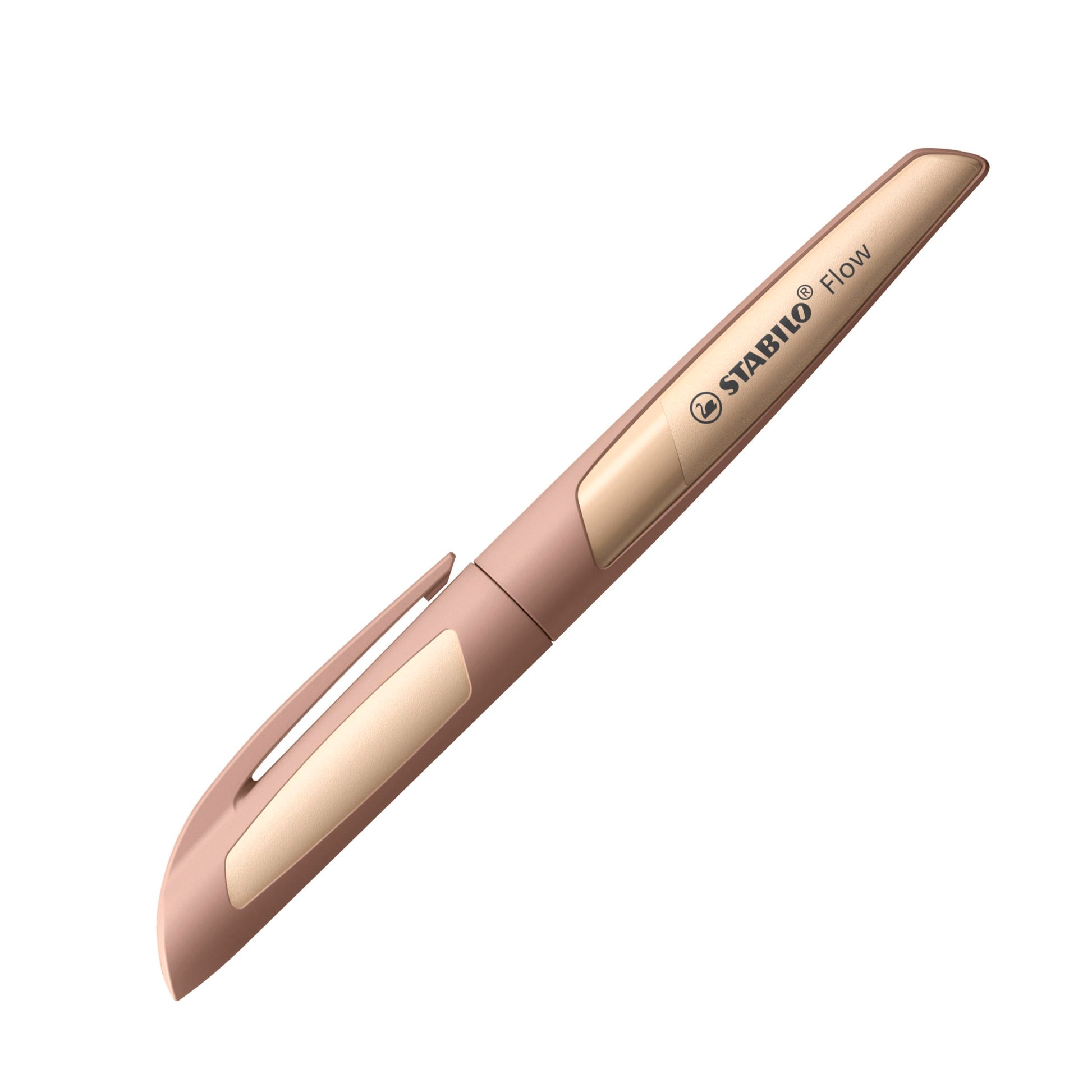 STABILO Fountain Pen Flow - MONOCHROME - Medium Nib - Pack of 1 - Light Brown