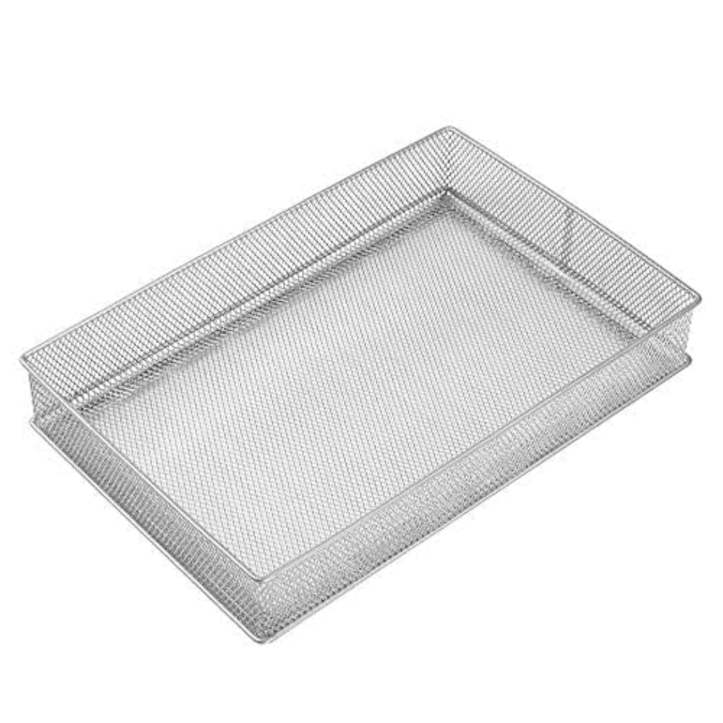 YBM Home Silver Mesh Drawer Organizer and Storage for Kitchen Drawers, Serves as School Supply