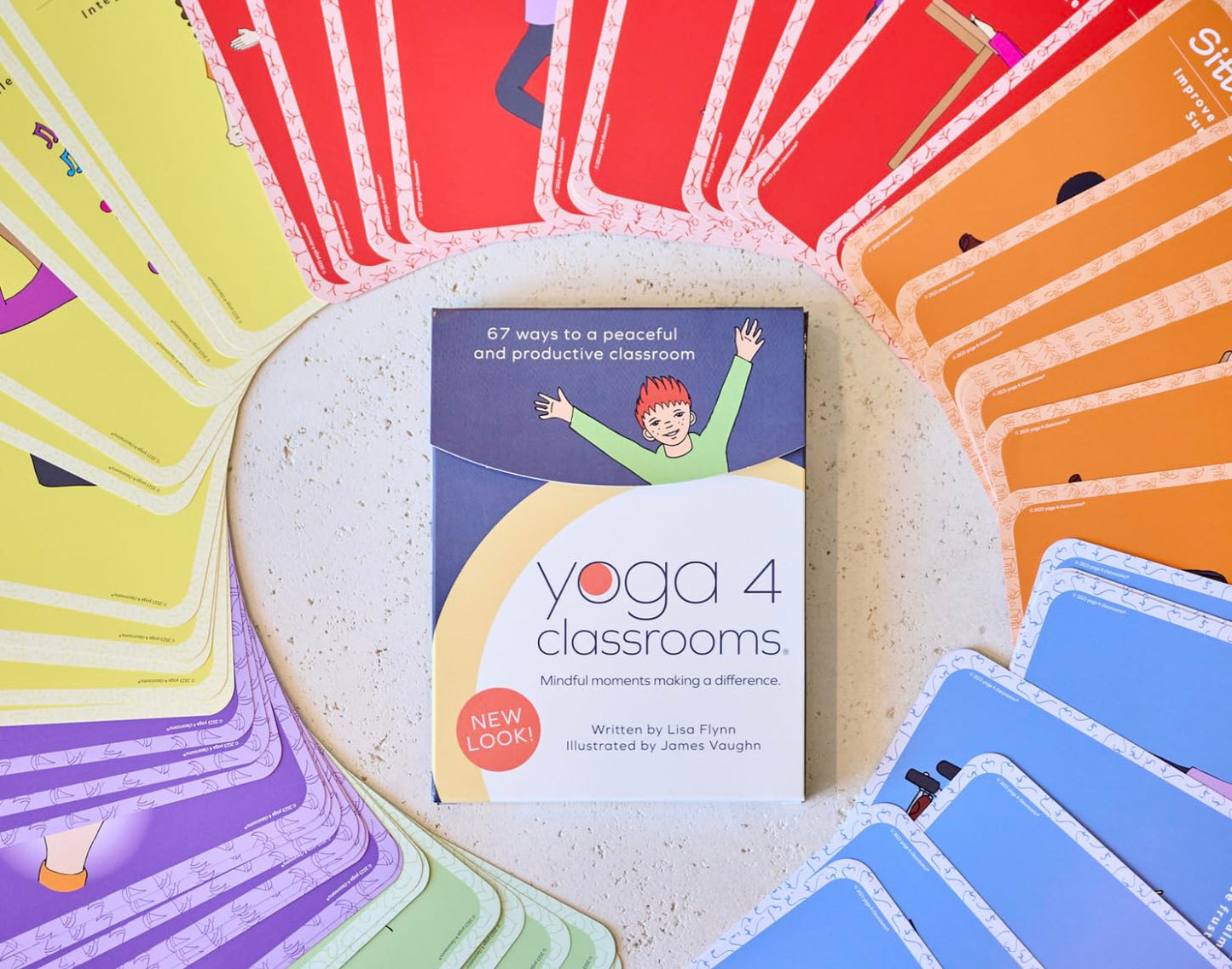 Yoga 4 Classrooms Activity Card Deck - Activities for Kids - Mindfulness - 67 Colorful Cards for
