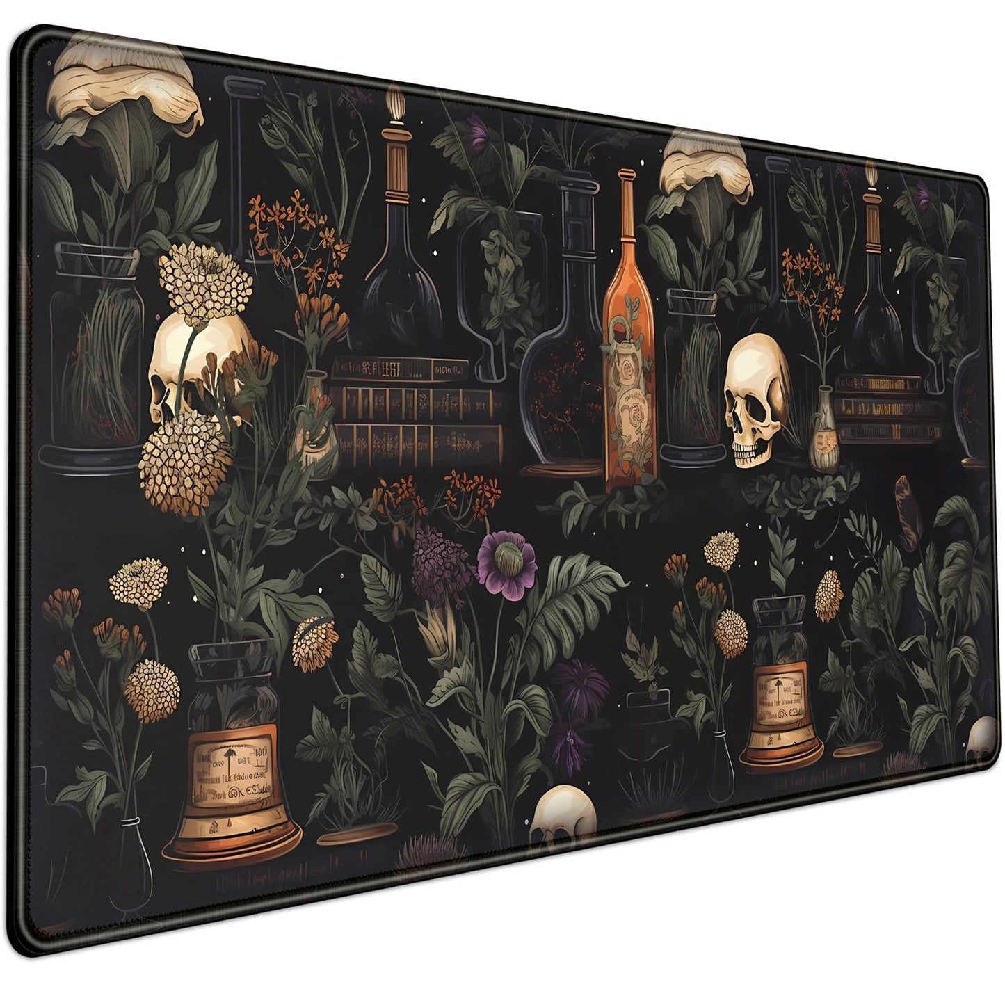 Vintage Aesthetic Desk Mat Black Academia Desk Mouse Pad XL Extended Large Gaming Desk Mousepad