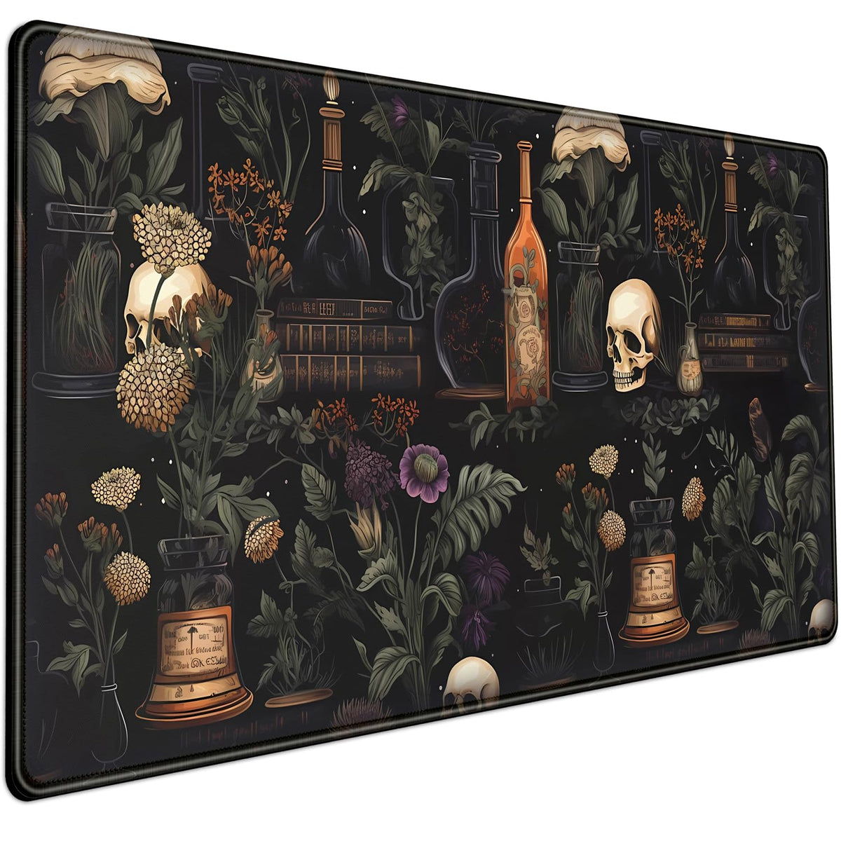 Vintage Aesthetic Desk Mat Black Academia Desk Mouse Pad XL Extended Large Gaming Desk Mousepad
