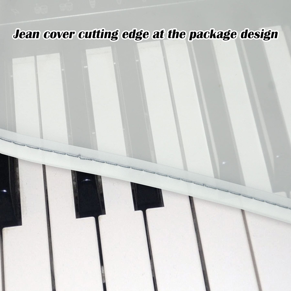 LIGICKY Keyboard Dust Cover for 88-Key Keyboards and Digital Pianos, Waterproof Transparent Piano